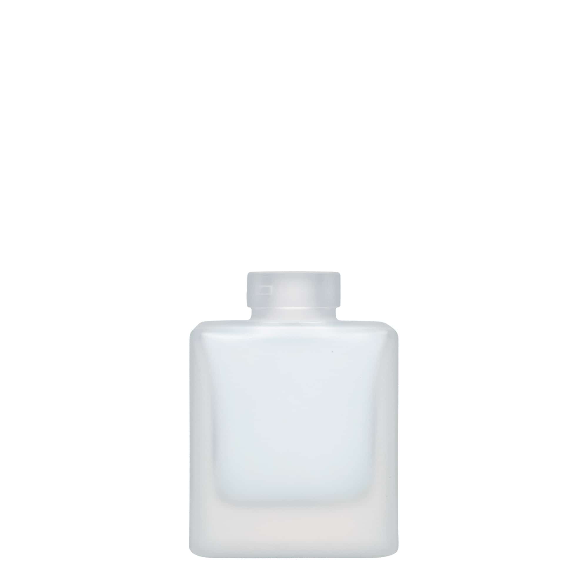 100 ml-es üvegpalack 'Cube', négyzet alakú, opál, szájnyílás: parafadugó 100 ml-es üvegpalack 'Cube', négyzet alakú, opál, szájnyílás: parafadugó
