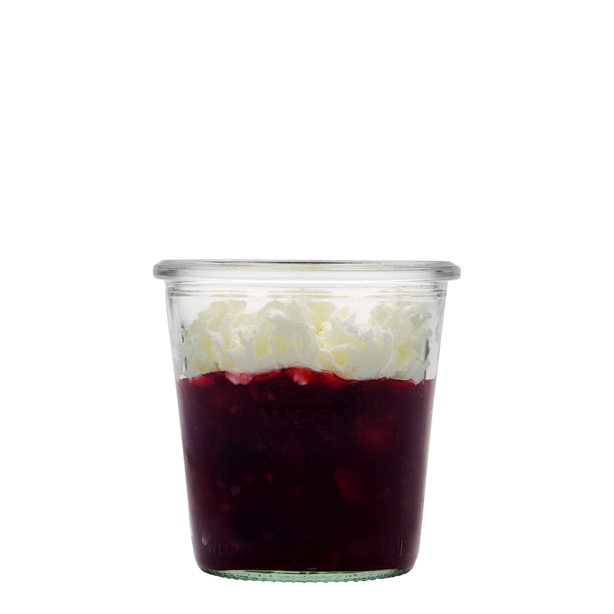 290 ml WECK-öntőüveg, nyílás: kerek perem