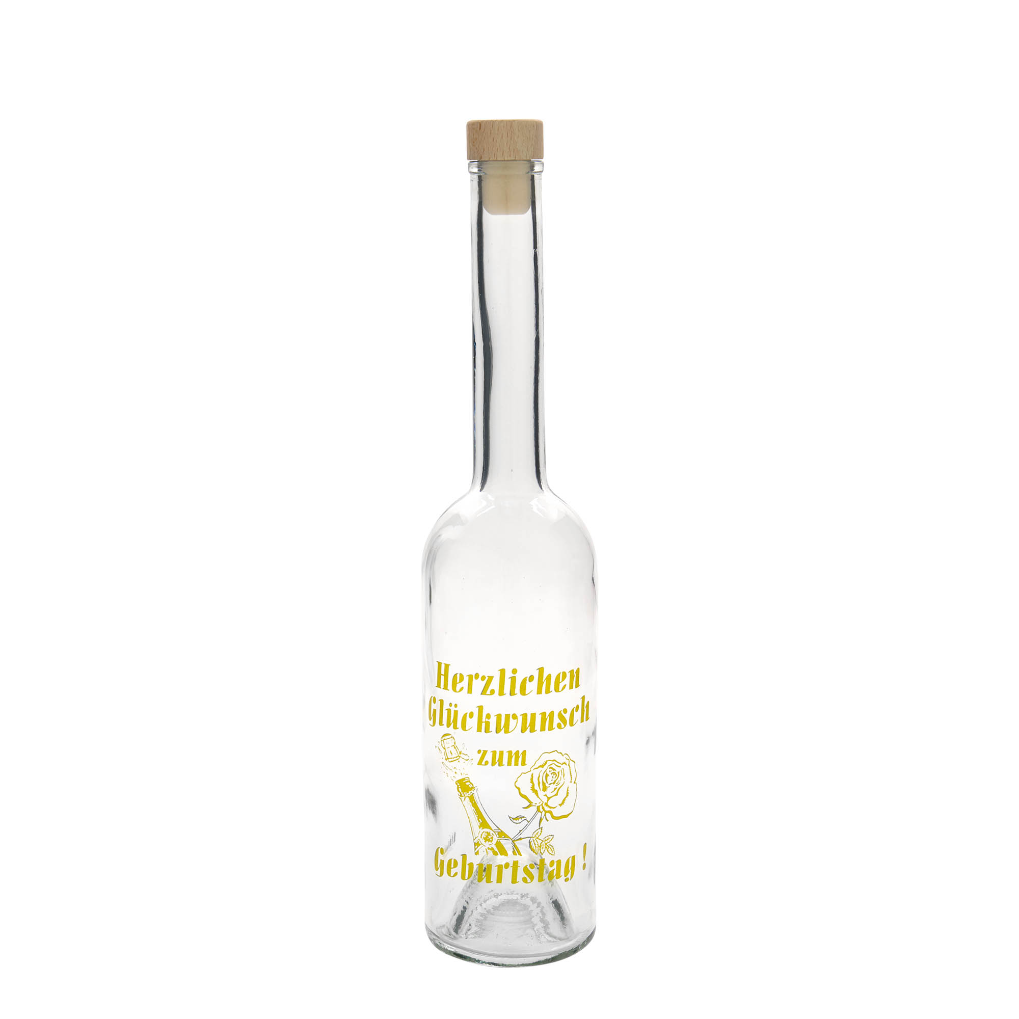500 ml üvegpalack Maximo nyomtatott 'Karnevál', nyílás: parafa 500 ml üvegpalack Maximo nyomtatott 'Karnevál', nyílás: parafa