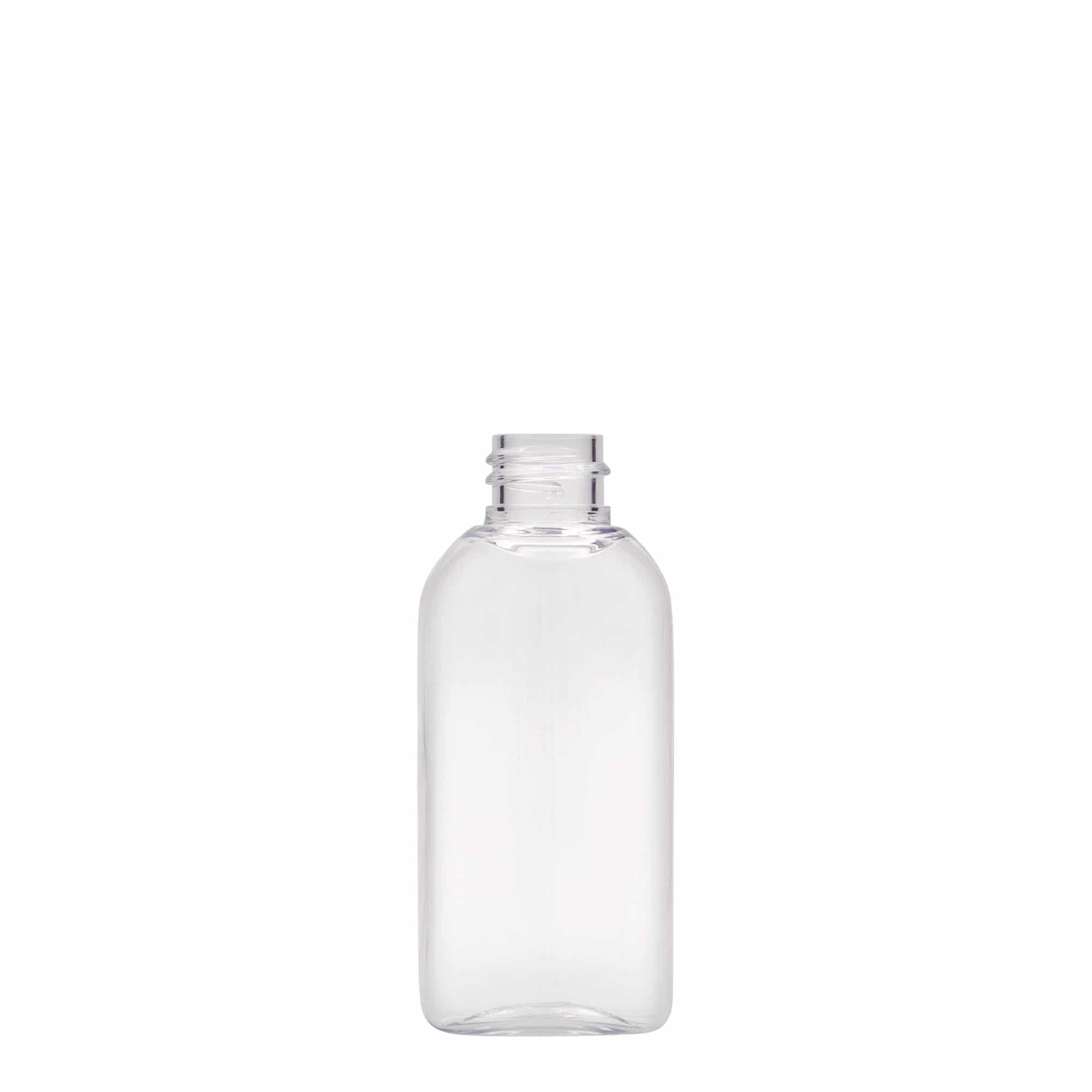 50 ml PET-palack 'Iris', ovális, műanyag, nyakméret: 20/410