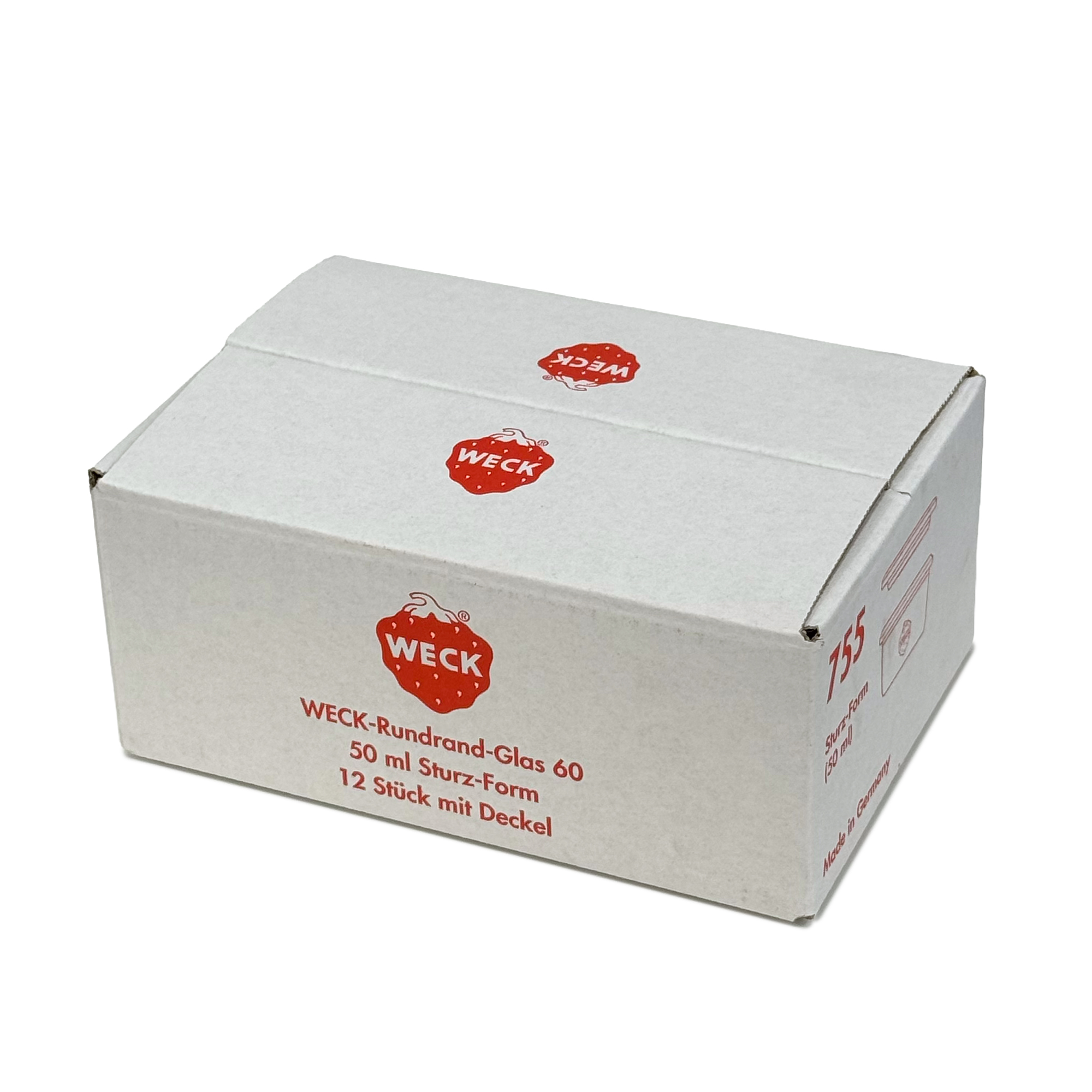 12x 50 ml Felfordítható WECK-üveg üvegfedéllel RR 60