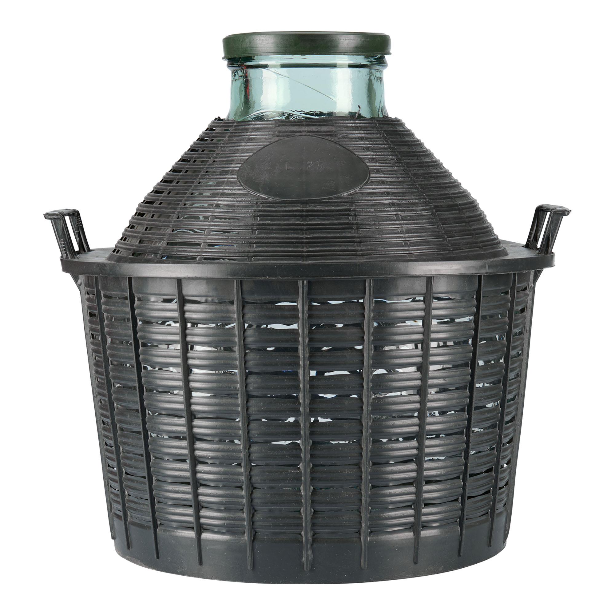 25 l ballonpalack széles nyakú, üveg, nyílás: fedéllel ellátott 25 l ballonpalack széles nyakú, üveg, nyílás: fedéllel ellátott