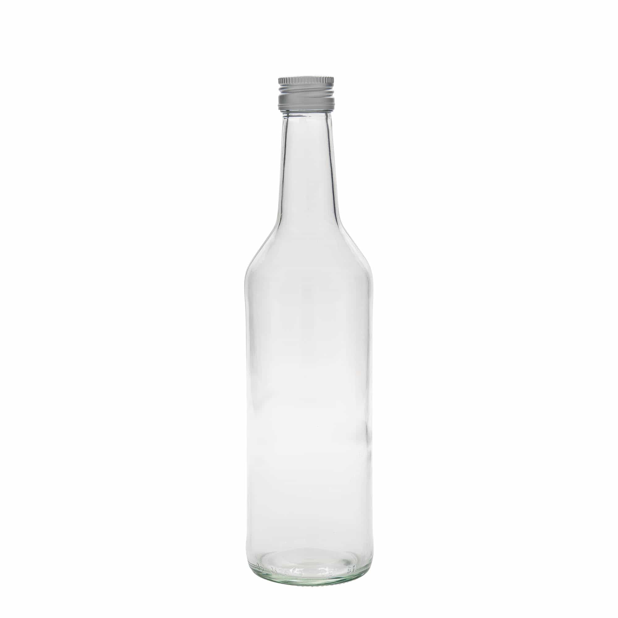500 ml üvegpalack egyenes nyakkal, nyílás: PP 28