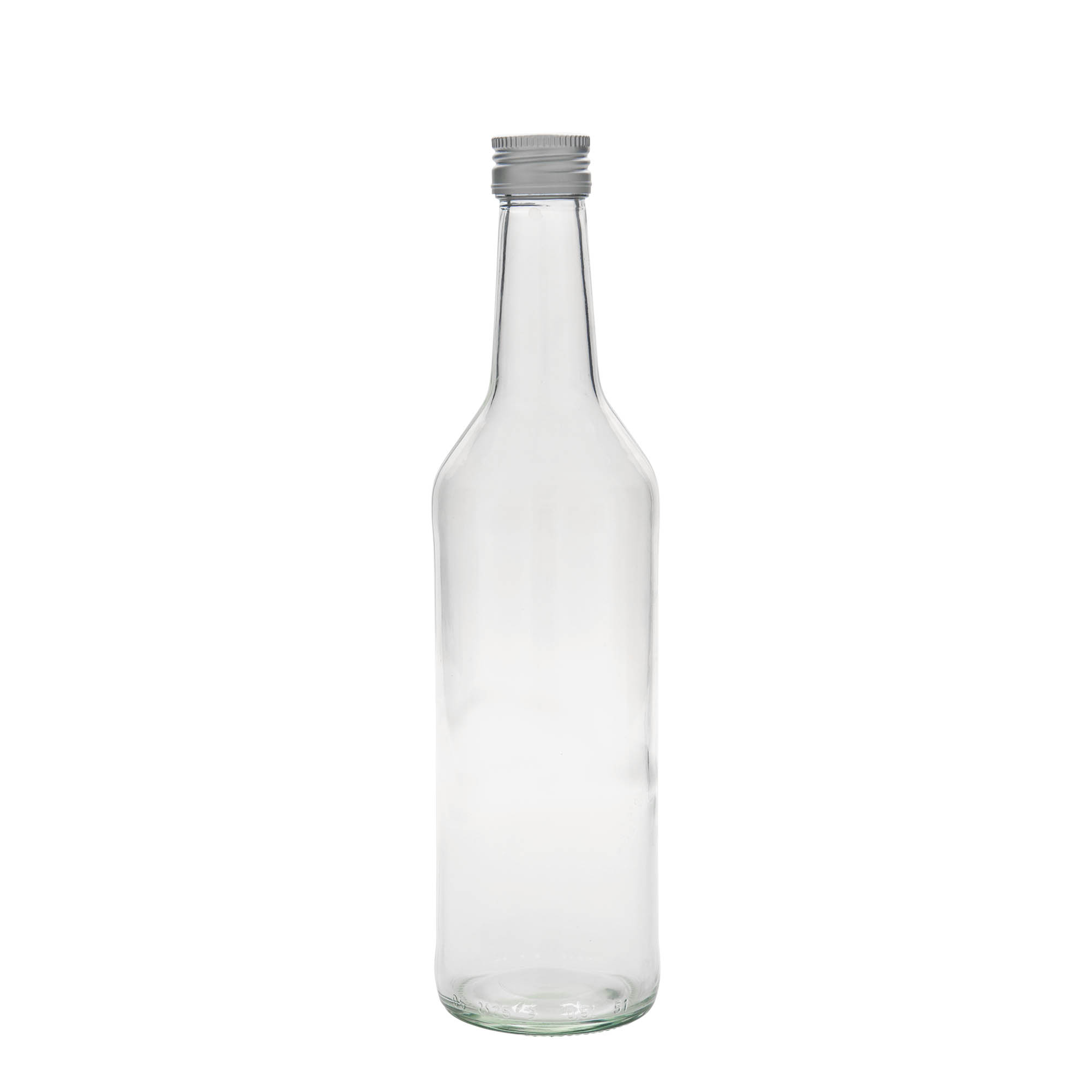 500 ml üvegpalack egyenes nyakkal, nyílás: PP 28 500 ml üvegpalack egyenes nyakkal, nyílás: PP 28