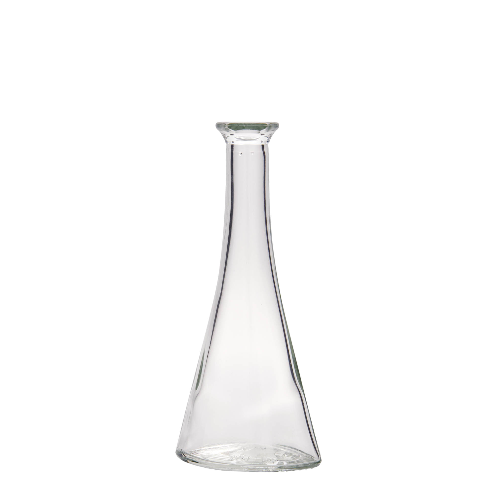 100 ml üvegpalack 'Veronica', félkör alakú, nyílás: parafa