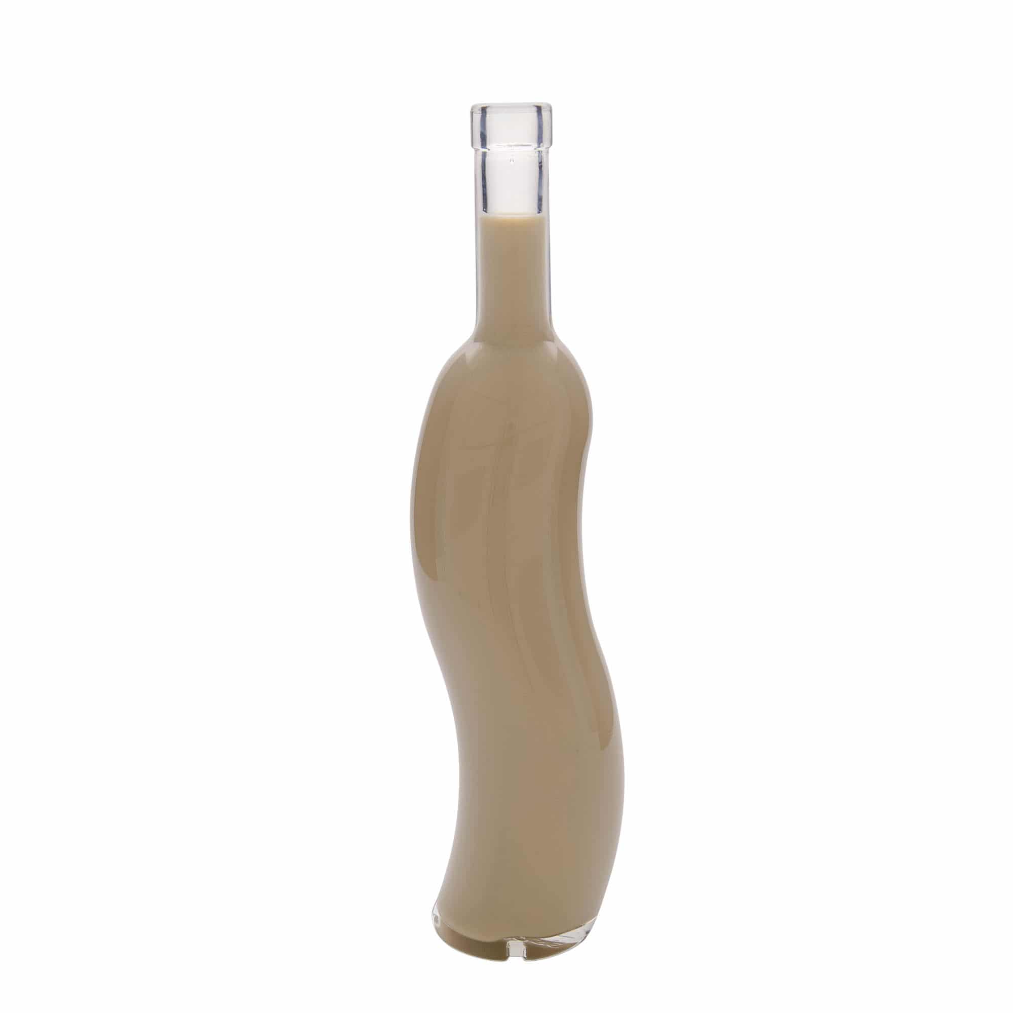 500 ml üveges palack 'La-Ola', félköríves, nyílás: parafa