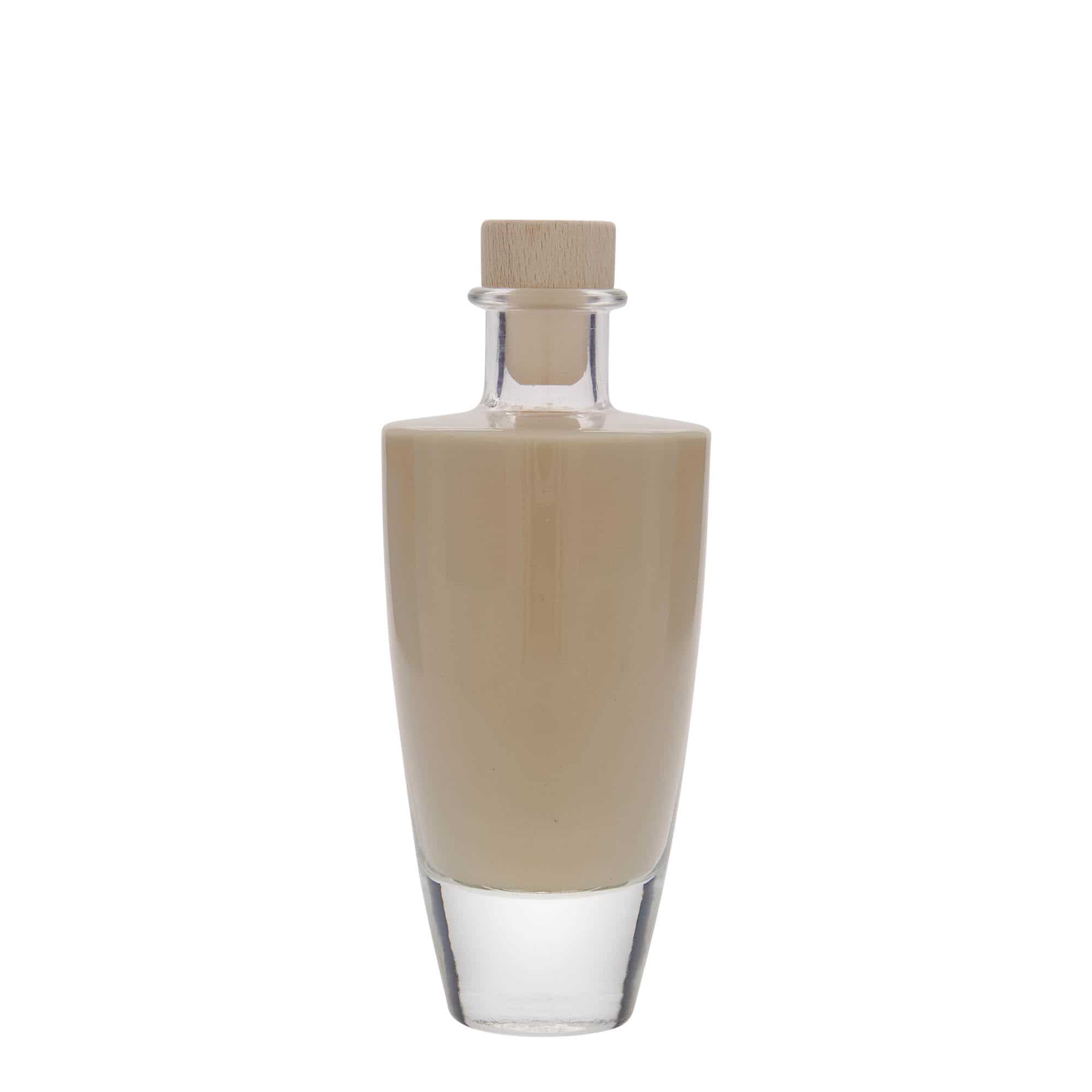 200 ml üvegpalack 'Vanessa', ovális, nyílás: parafa