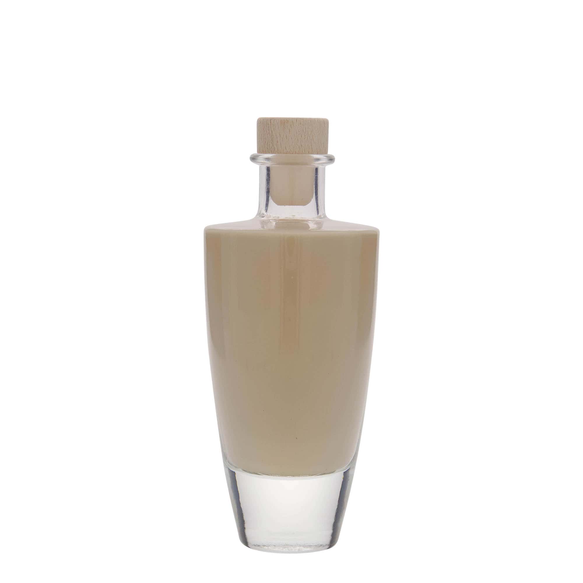 200 ml üvegpalack 'Vanessa', ovális, nyílás: parafa