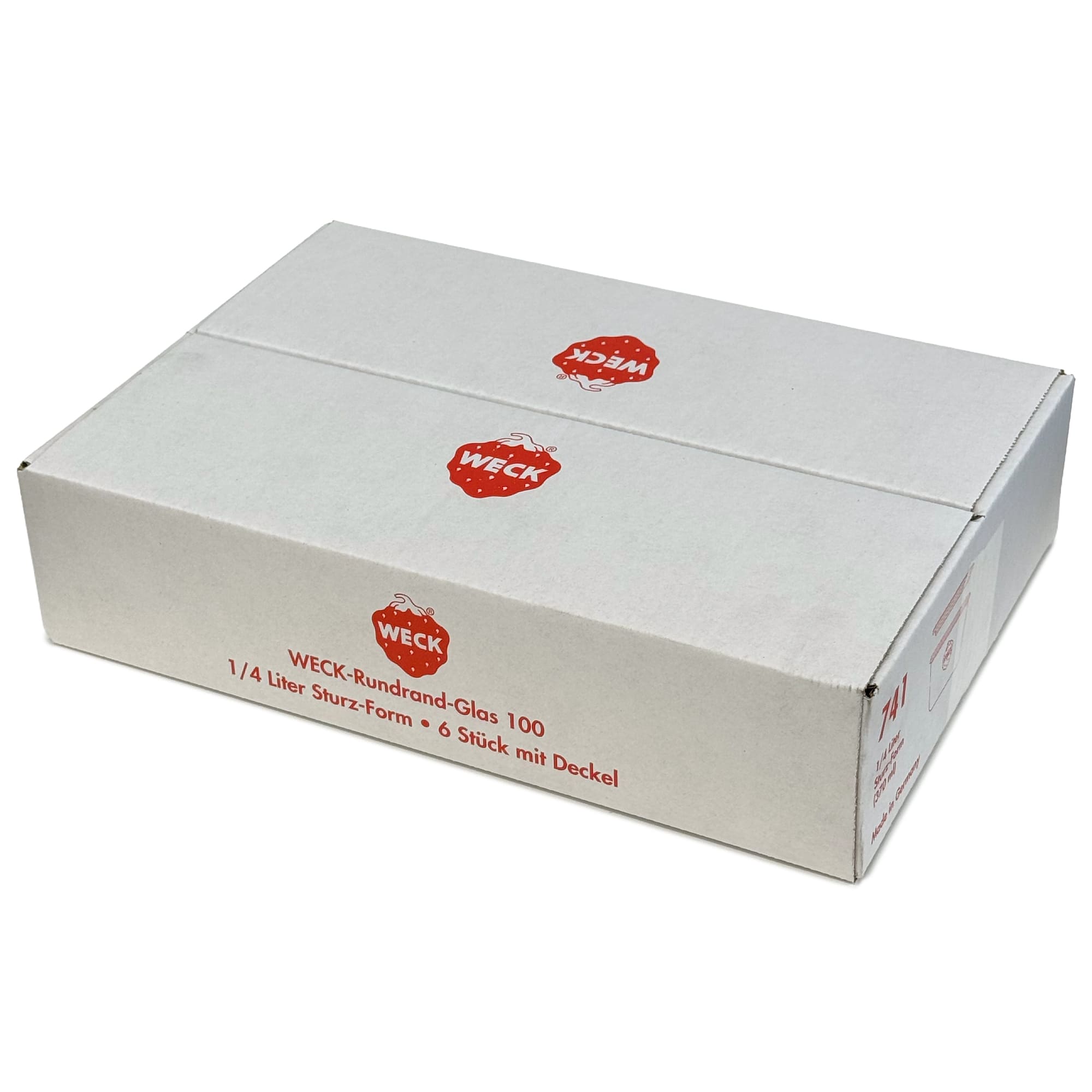 6x 370 ml Felfordítható WECK-üveg üvegfedéllel RR 100