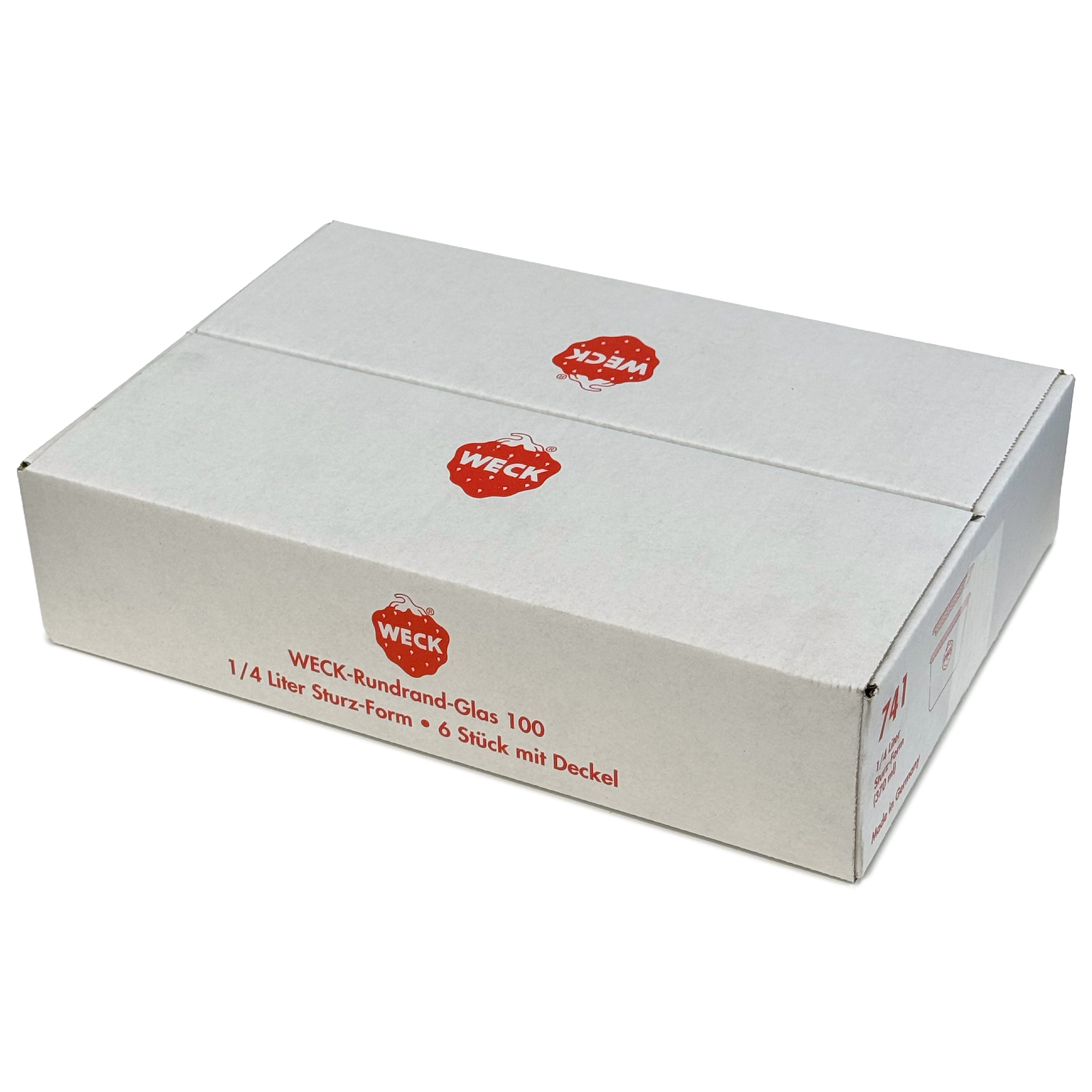 6x 370 ml Felfordítható WECK-üveg üvegfedéllel RR 100
