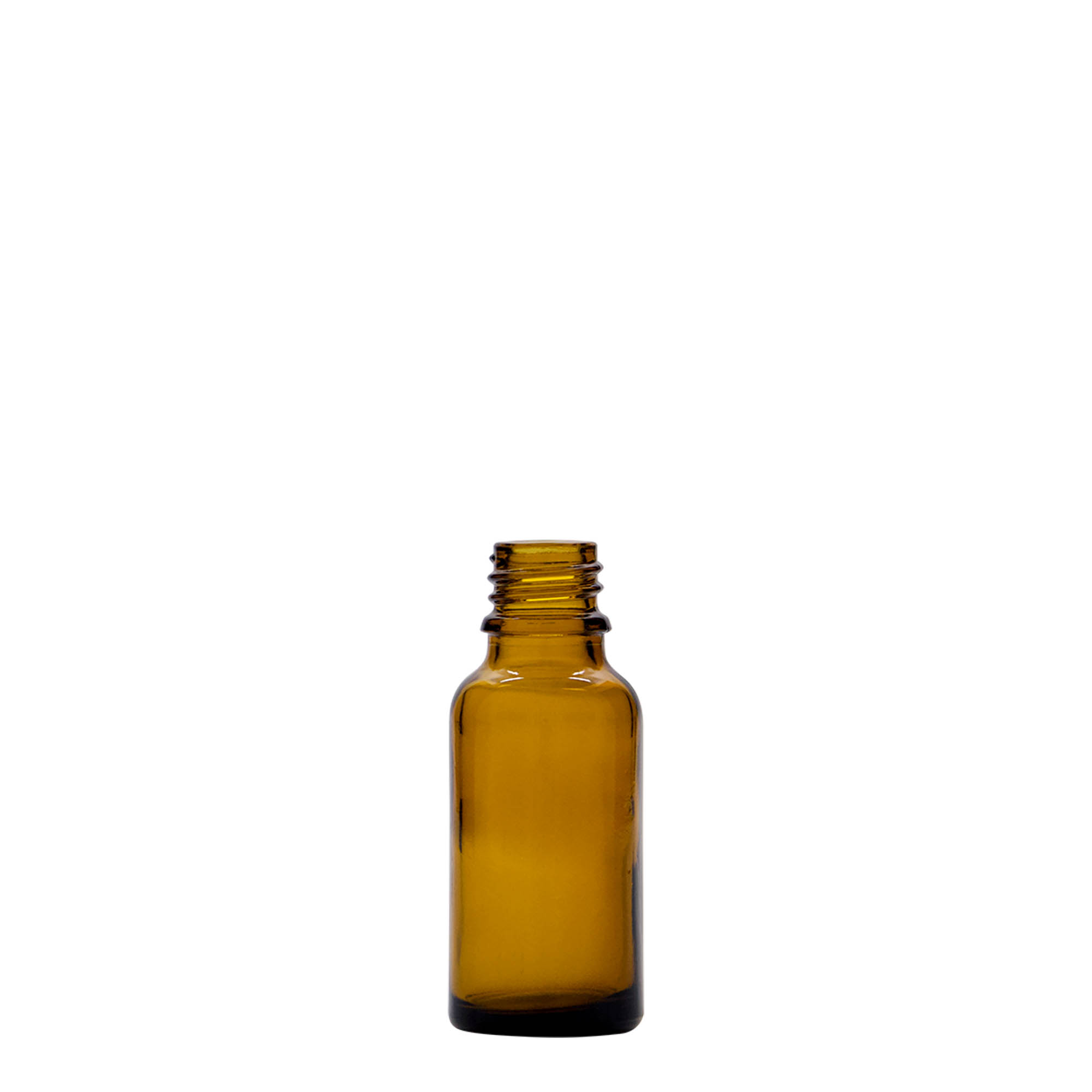 20 ml orvosi üveg, barna üveg, nyílás: DIN 18