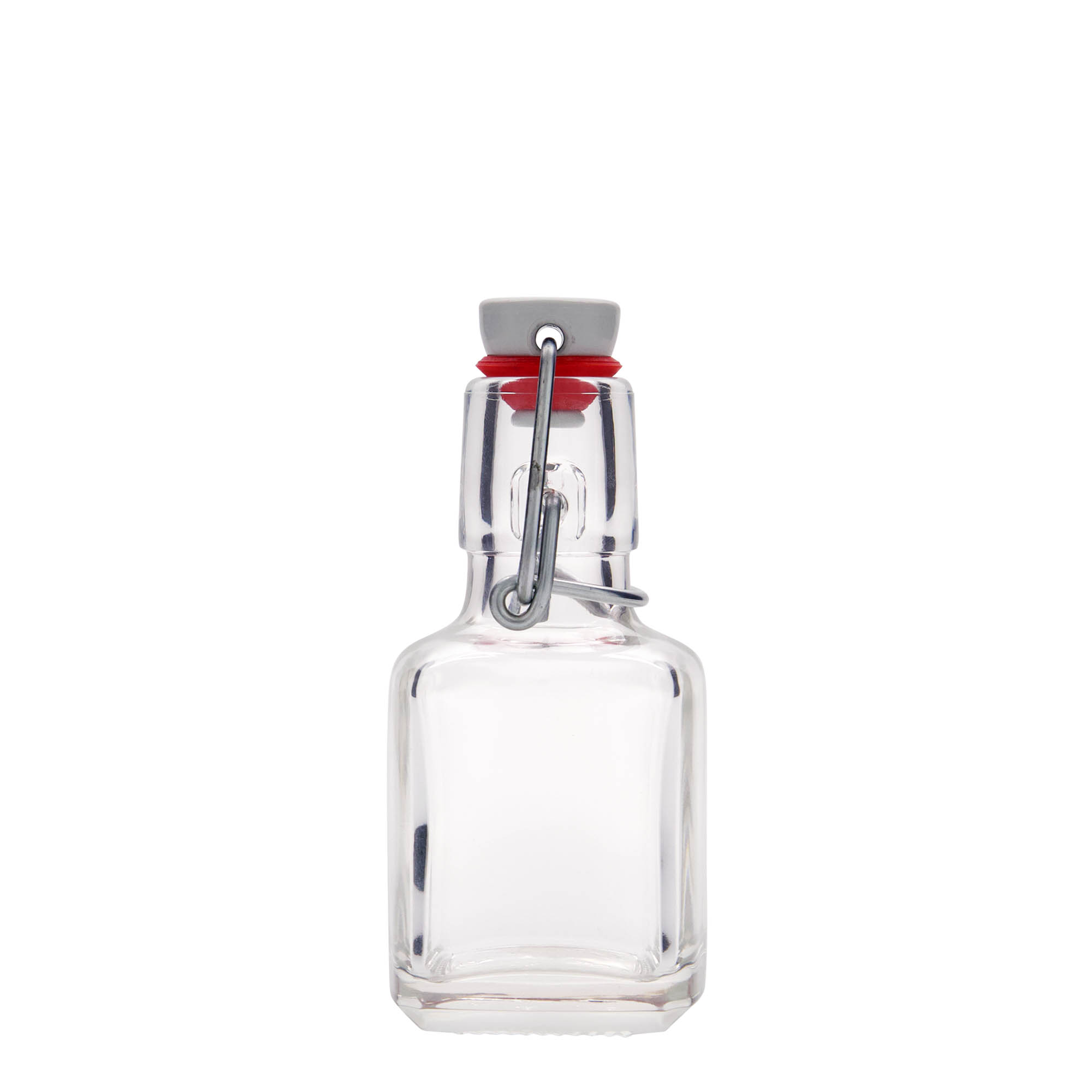 100 ml üvegpalack 'Kubica', négyzet alakú, nyílás: patentzár 100 ml üvegpalack 'Kubica', négyzet alakú, nyílás: patentzár