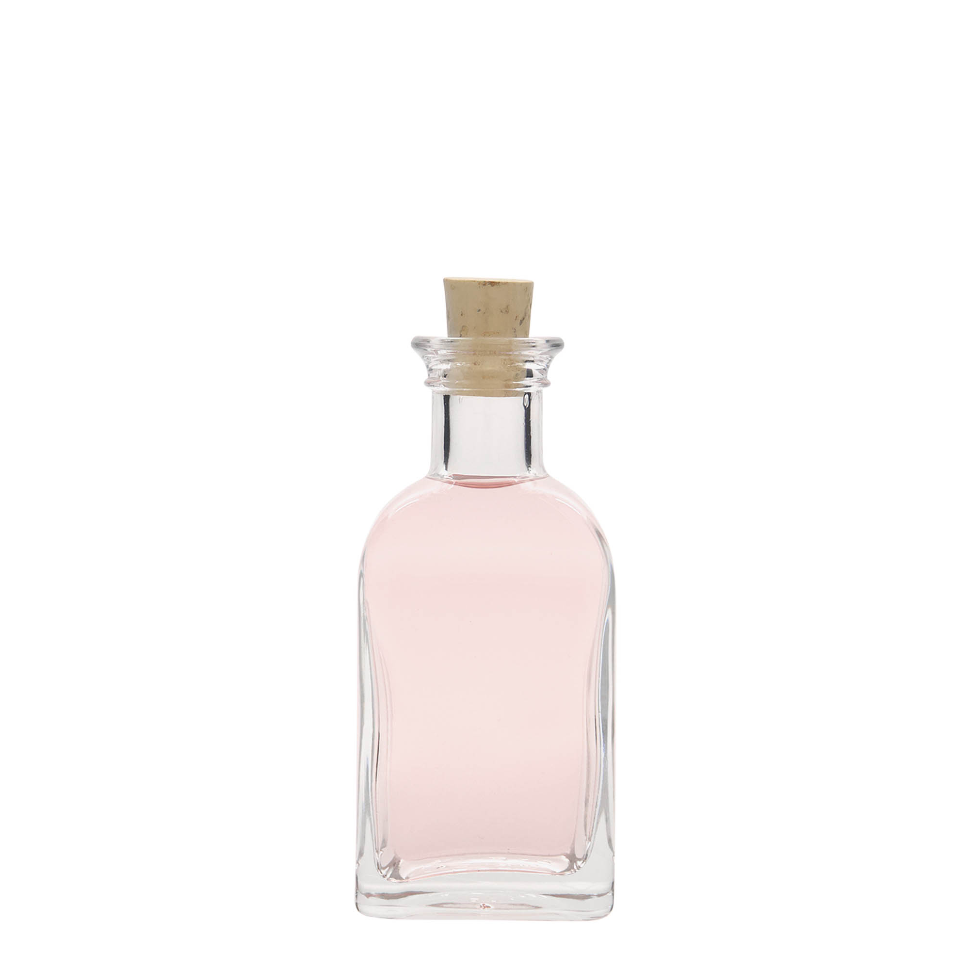 100 ml üvegpalack Apotheker Carré, négyzet alakú, nyílás: parafa 100 ml üvegpalack Apotheker Carré, négyzet alakú, nyílás: parafa
