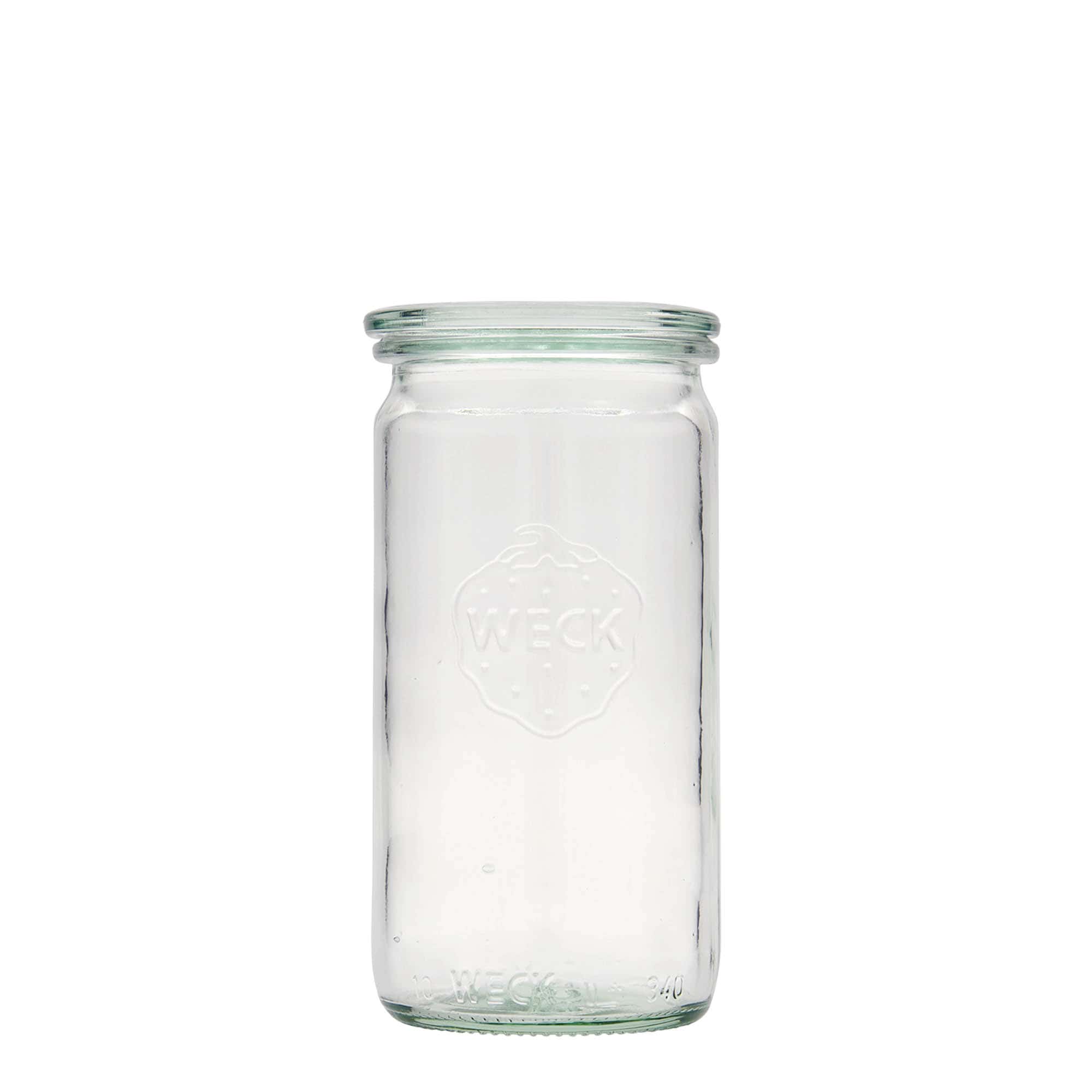 340 ml WECK-hengeres üveg, nyílás: kerek perem