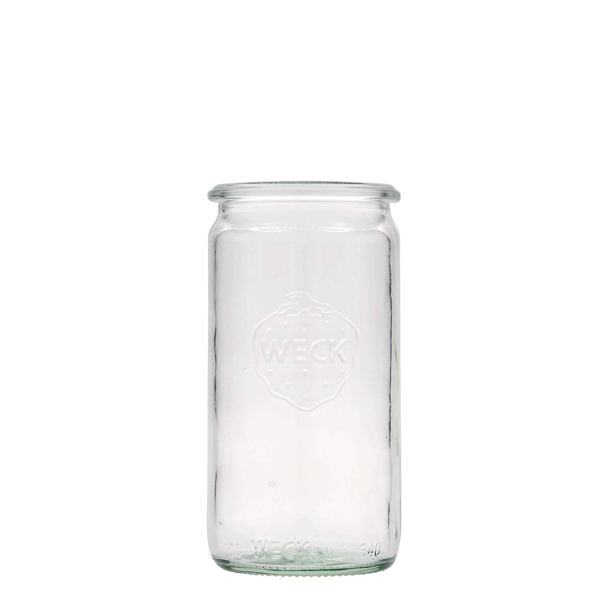 340 ml WECK-hengeres üveg, nyílás: kerek perem
