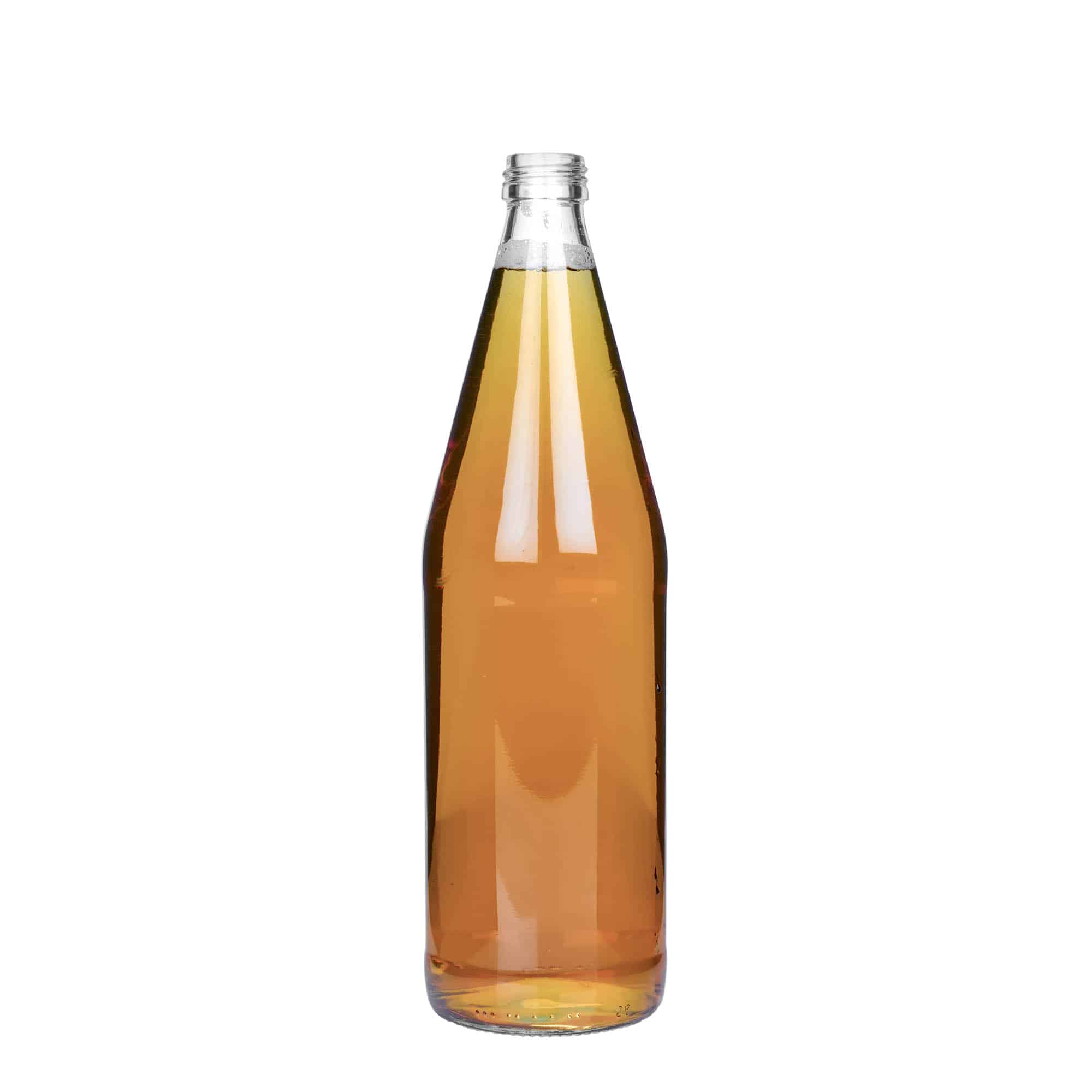 750 ml-es univerzális palack répa alakú, üveg, szájnyílás: PP 28