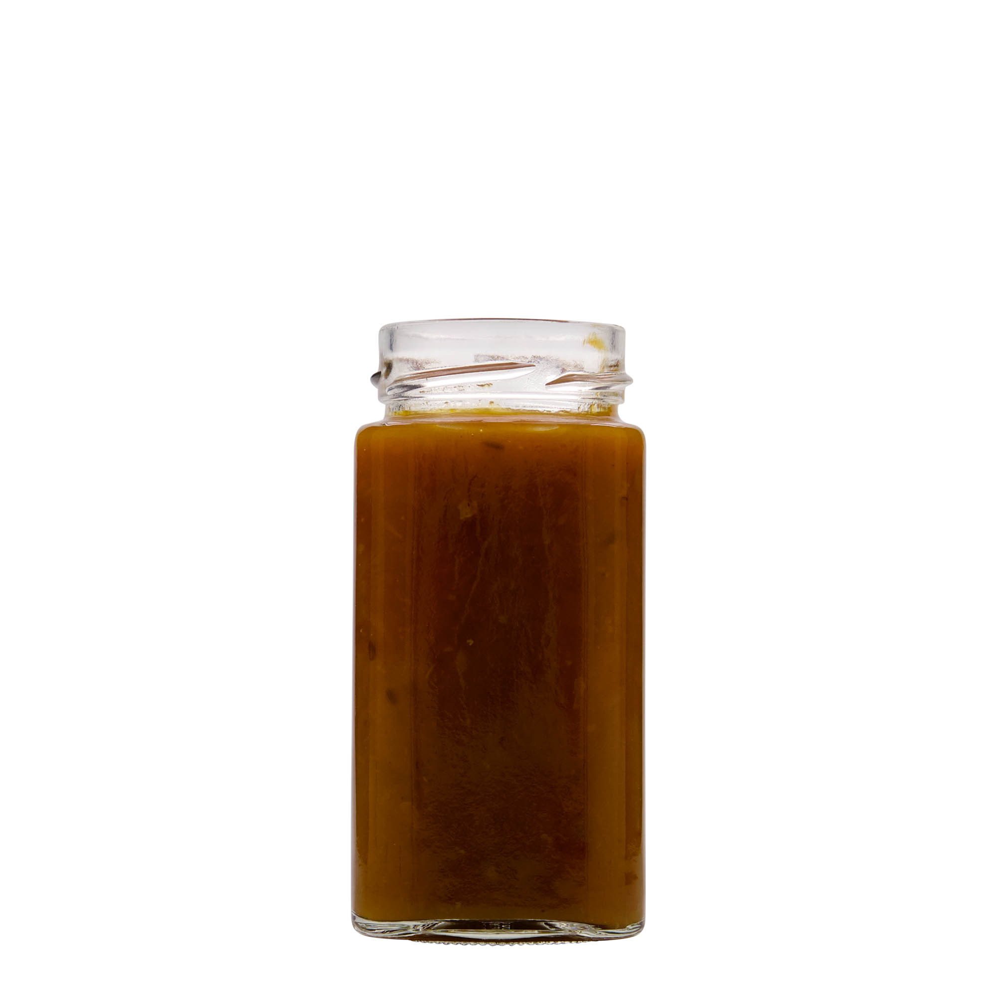 314 ml négyszögletes üveg 'Funny', nyílás: mély csavarzár (DTO 58)