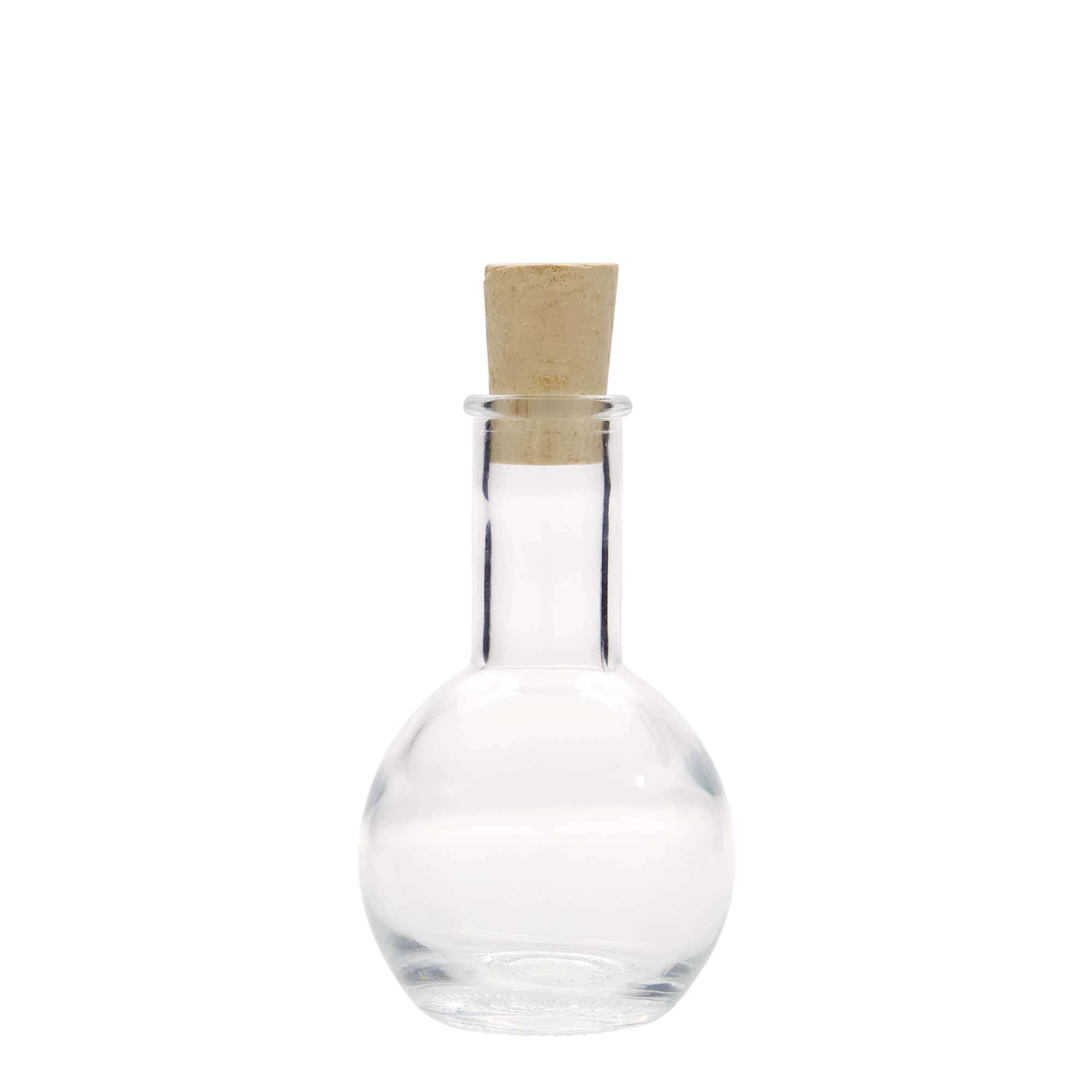 100 ml üvegpalack 'Tulipano', nyílás: parafa