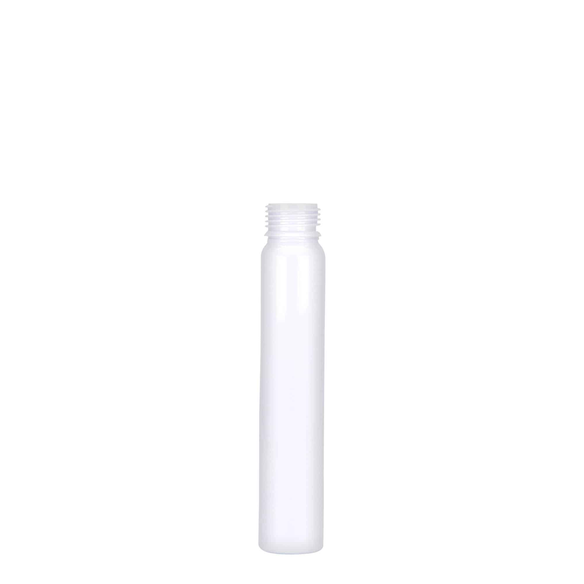 25 ml PET-cső, műanyag, fehér, nyílás: csavarzár