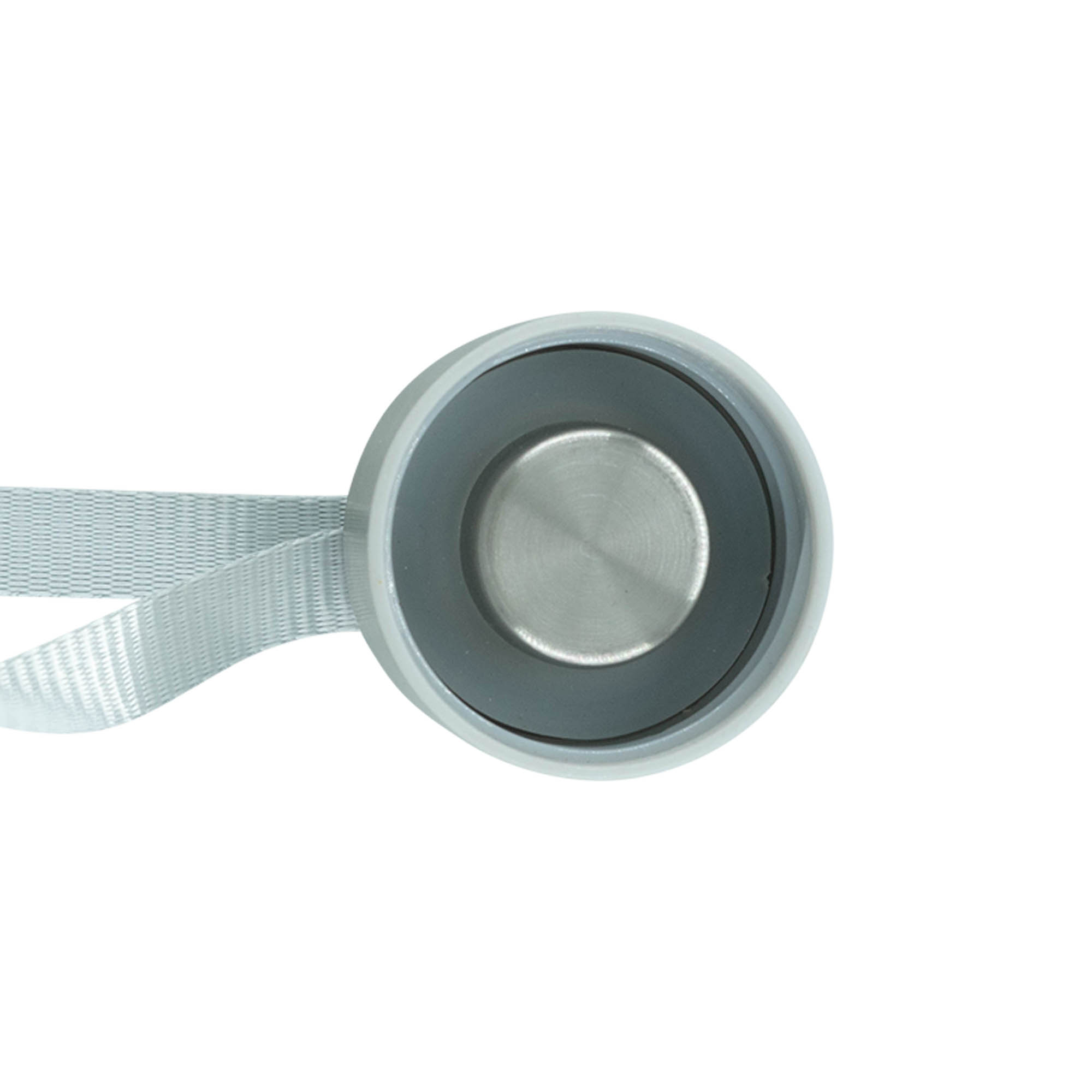 Csavaros fedél 'Perseus' szalaggal, fém, ezüst