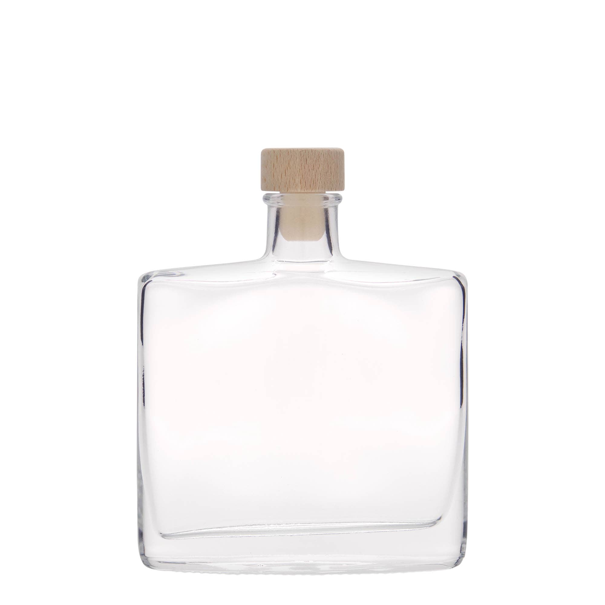 200 ml üvegpalack 'Zorbas', ovális, nyílás: parafa