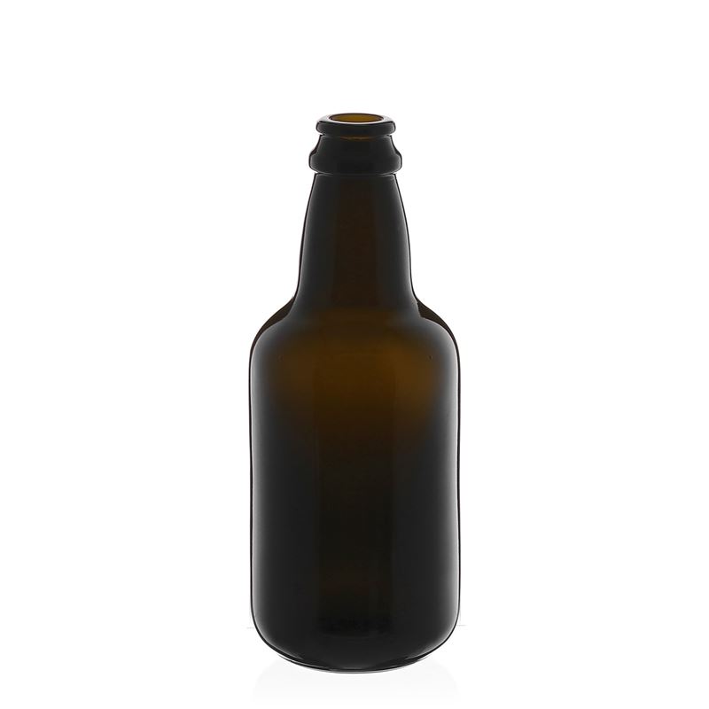 330 ml sörösüveg 'Era', üveg, antikzöld, nyak: csavaros kupak