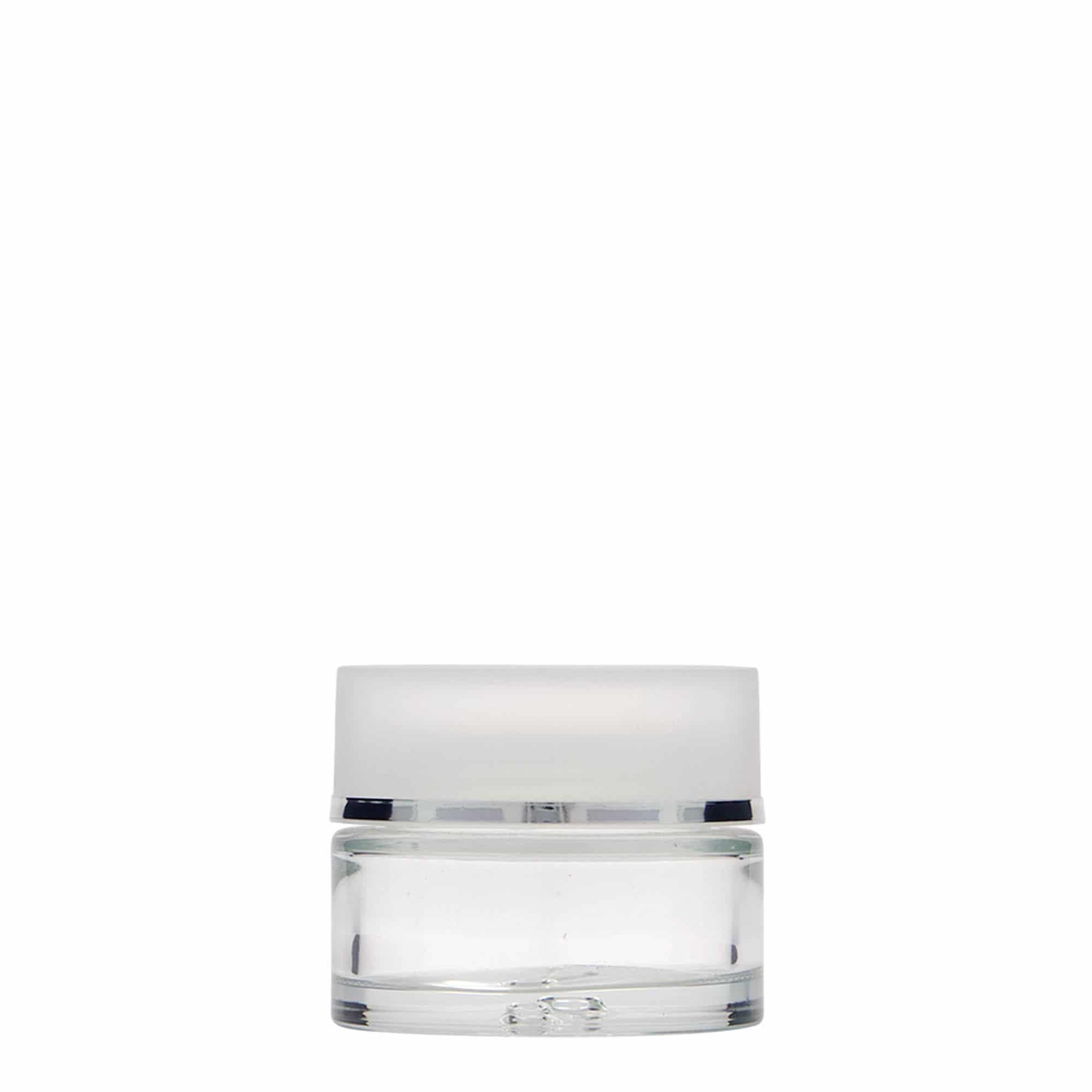 30 ml-es tégely 'Clear Edition', üveg, szájnyílás: csavaros kupak