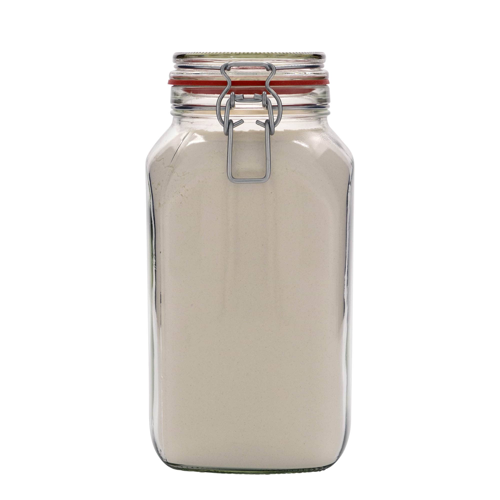 2.590 ml drótfüles üveg, négyzet alakú, nyílás: drótfüles záróelem