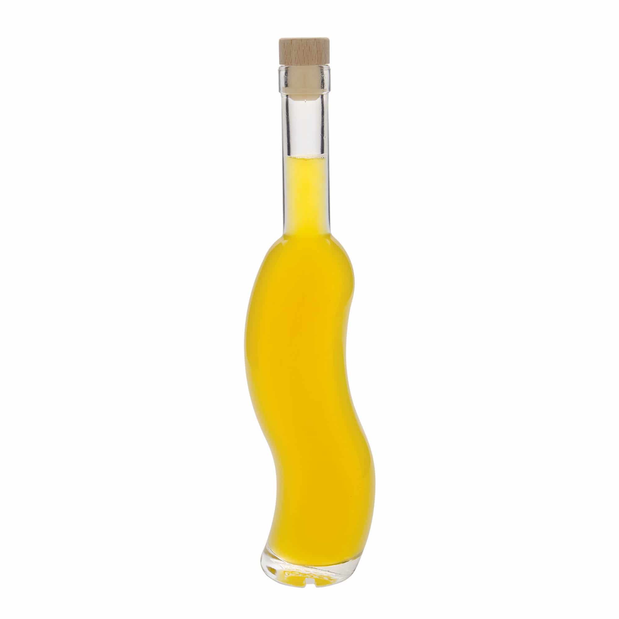 350 ml üvegpalack 'La-Ola', félkör alakú, nyílás: parafa