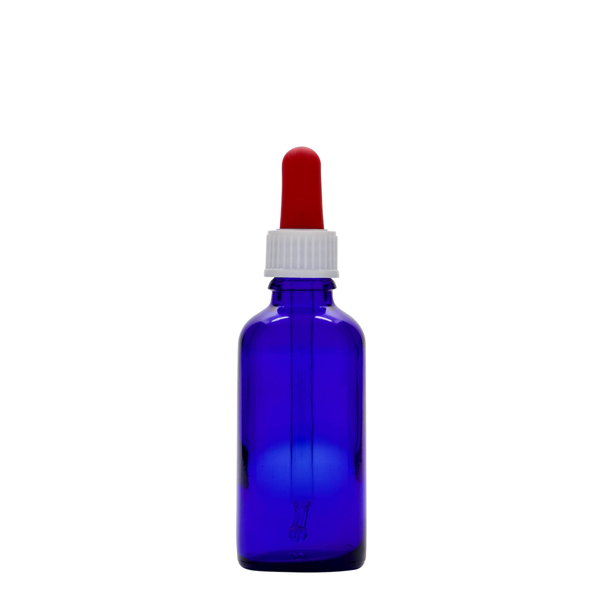 50 ml pipettás üveg orvosi célra, üveg, királykék-piros, nyílás: DIN 18 50 ml pipettás üveg orvosi célra, üveg, királykék-piros, nyílás: DIN 18