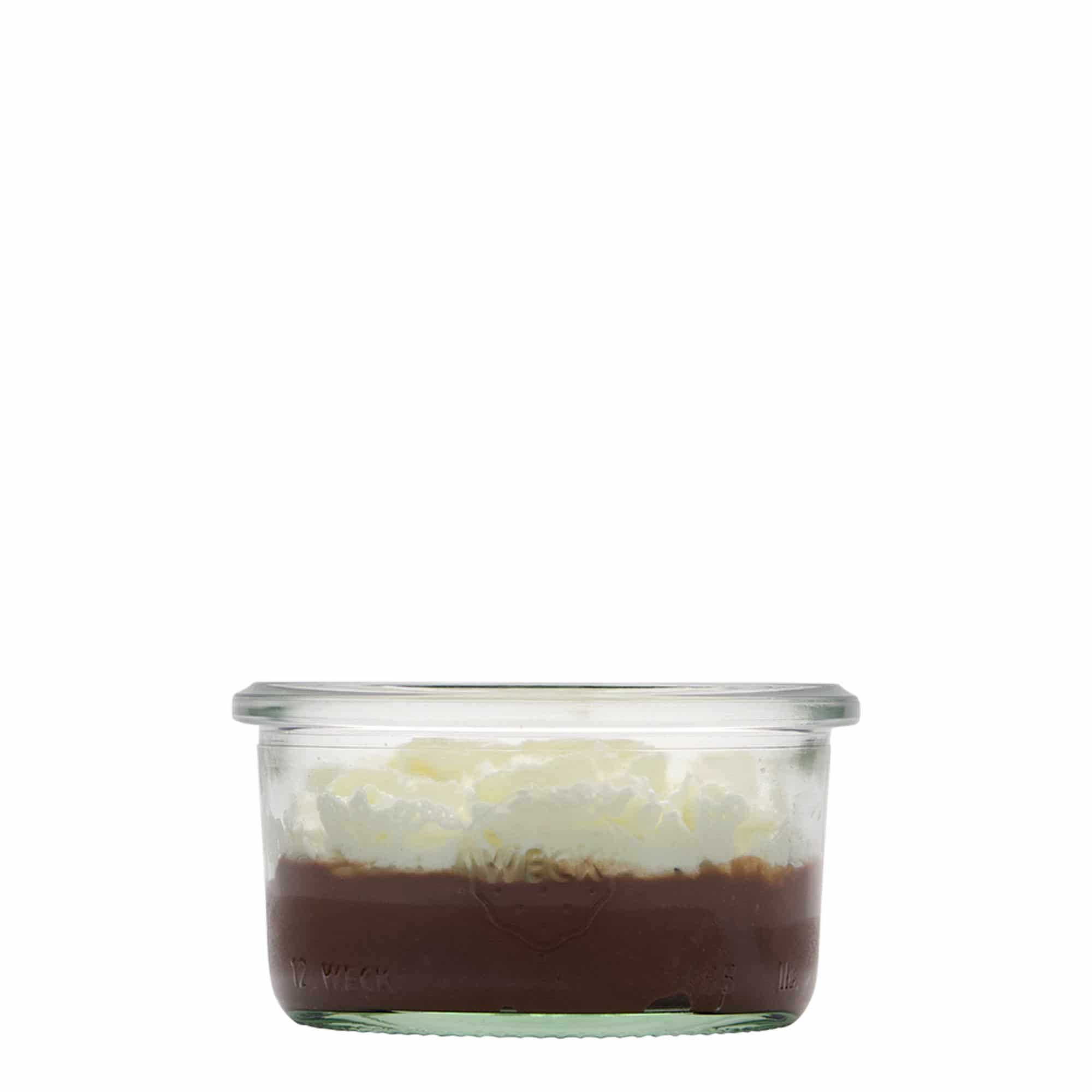 165 ml WECK-tölcséres üveg, száj: kerek perem
