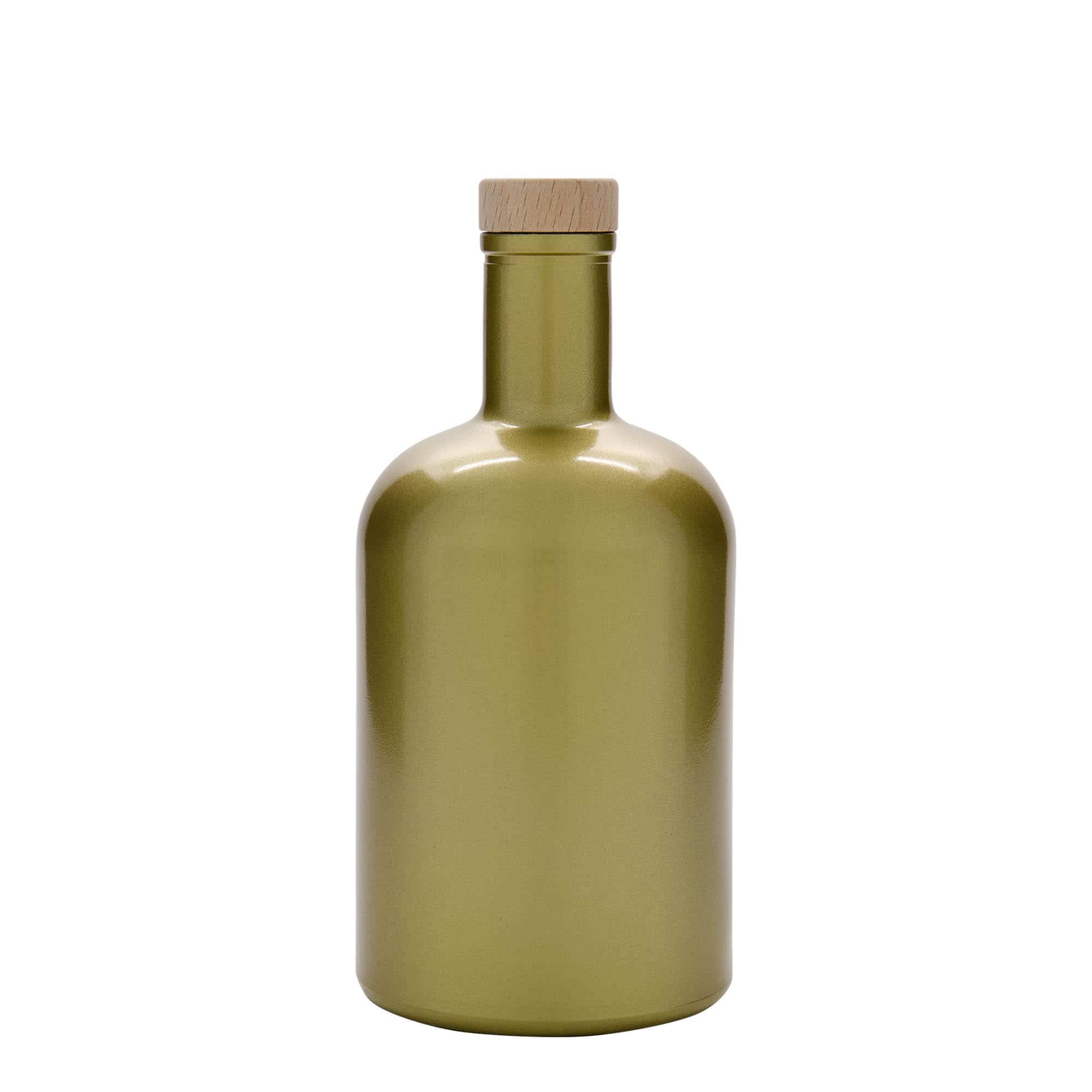 700 ml-es üvegpalack 'Gerardino', arany, szájnyílás: parafadugó