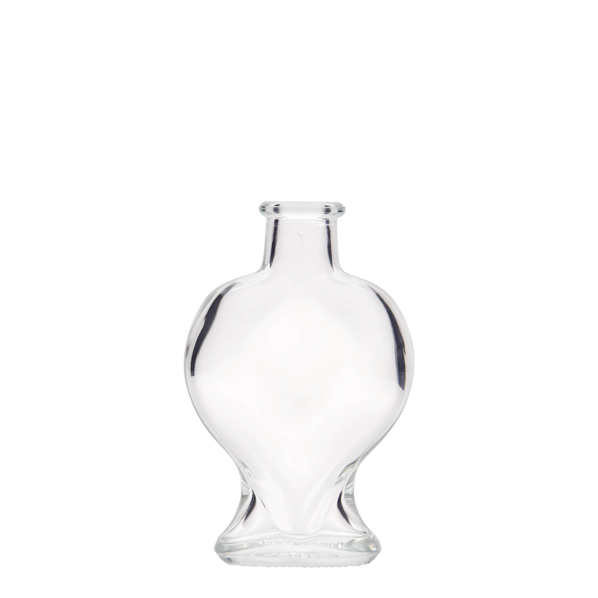 100 ml üvegpalack 'Szív', nyak: parafa