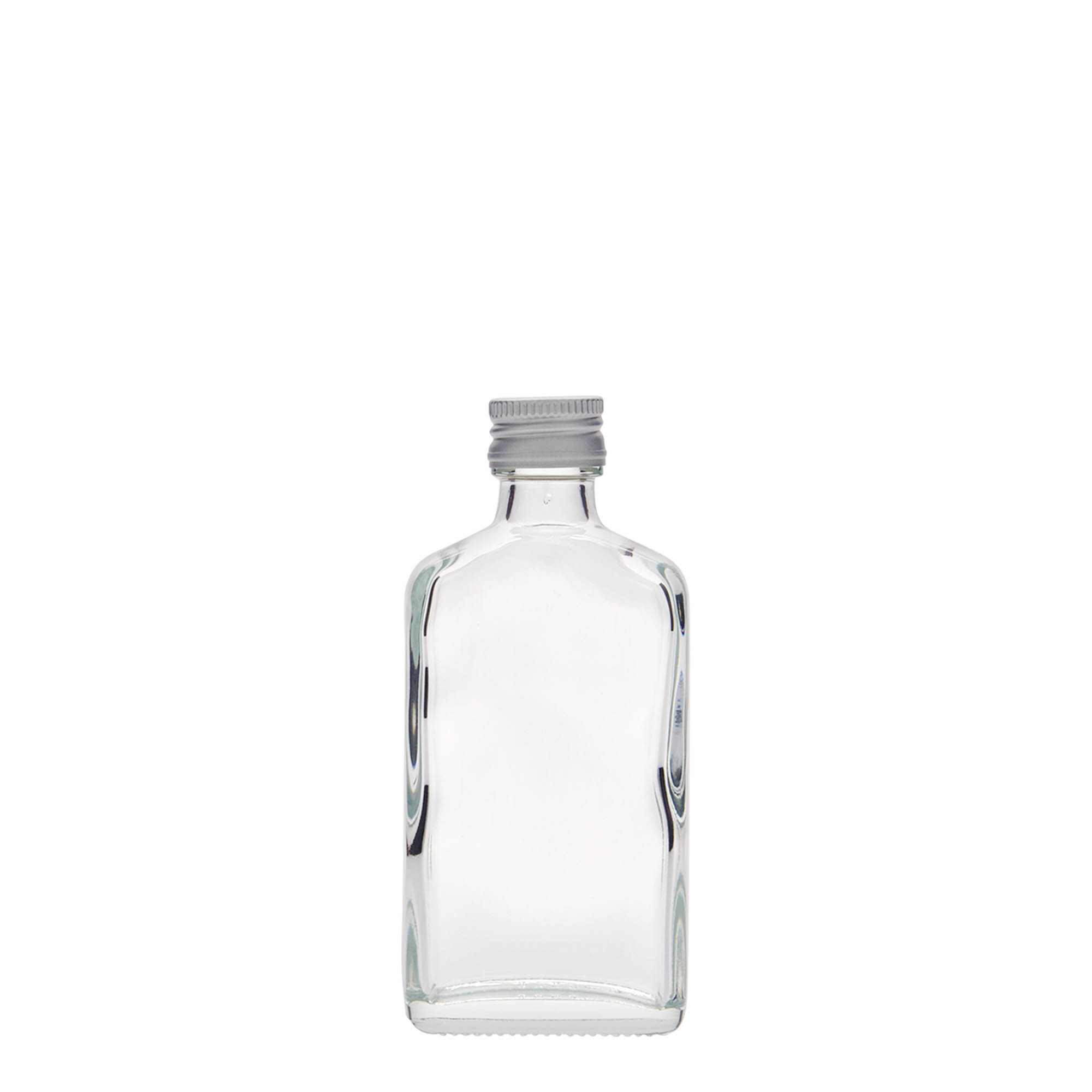 50 ml zsebflakon, téglalap alakú, üveg, nyílás: PP 18 50 ml zsebflakon, téglalap alakú, üveg, nyílás: PP 18
