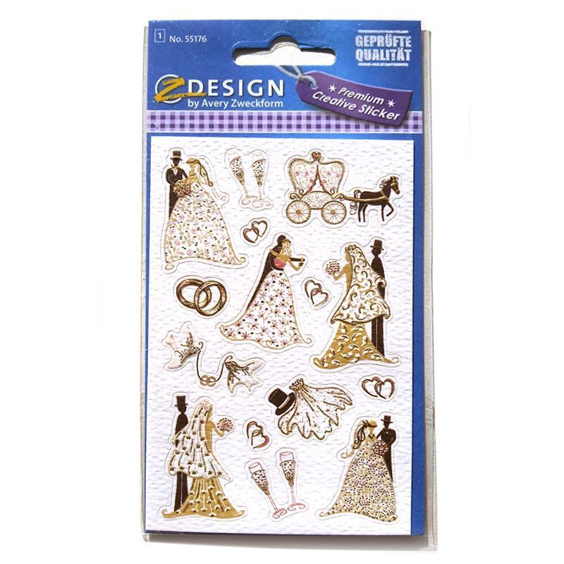 Zweckform matrica 'Menyasszonyok', papír, több színű Zweckform matrica 'Menyasszonyok', papír, több színű