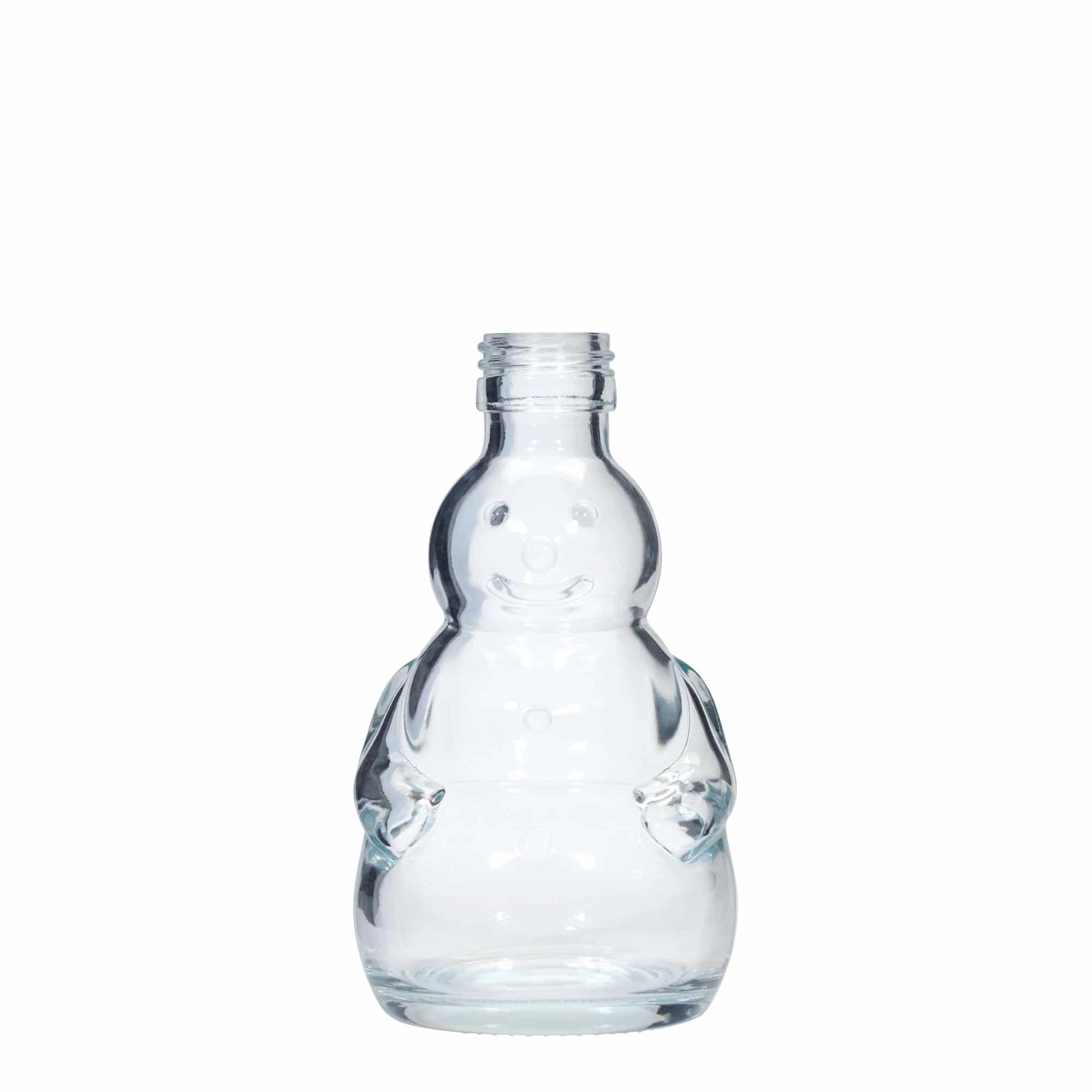 200 ml-es üvegpalack 'Hóember', nyak: PP 28 200 ml-es üvegpalack 'Hóember', nyak: PP 28