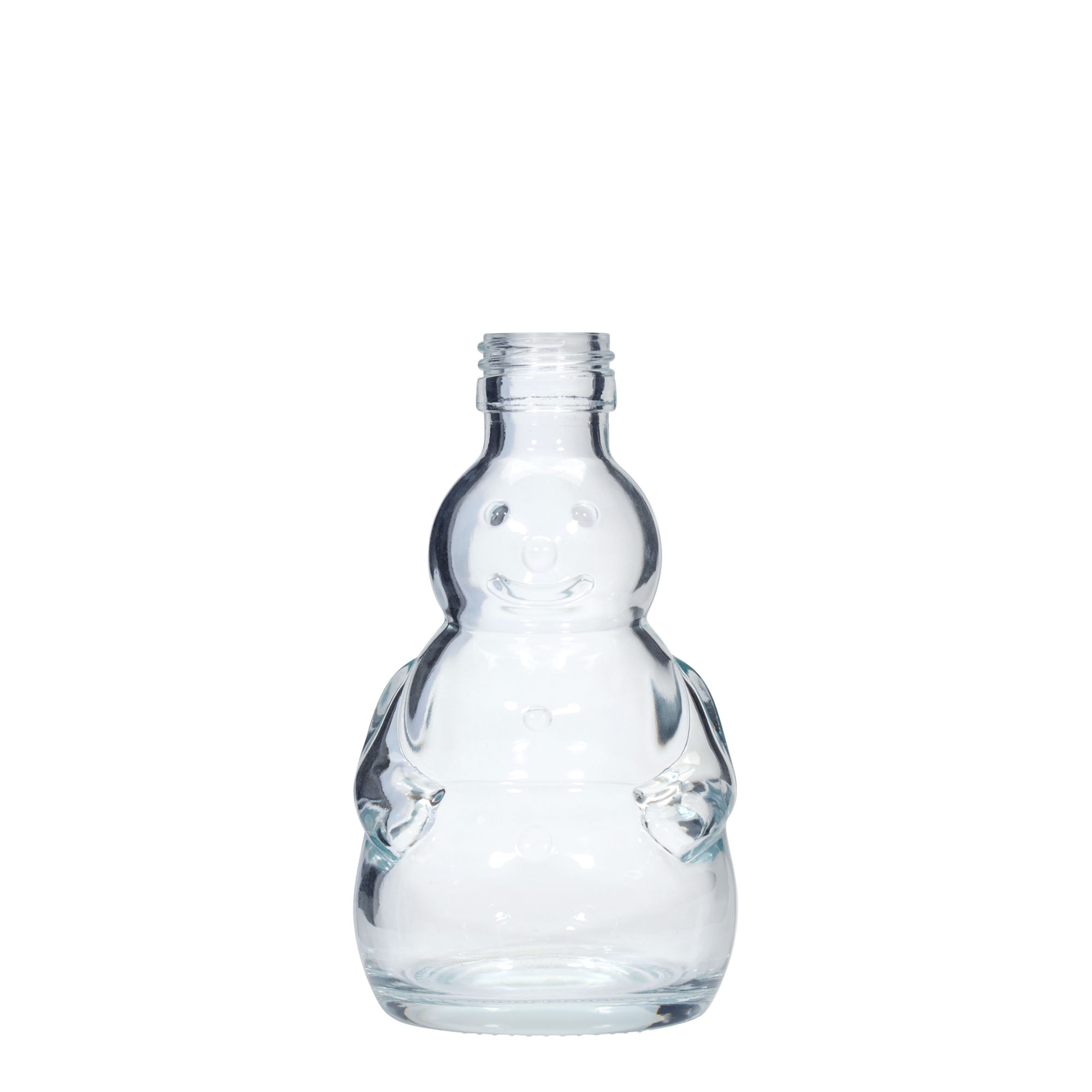 200 ml üvegpalack 'Hóember', nyílás: PP 28