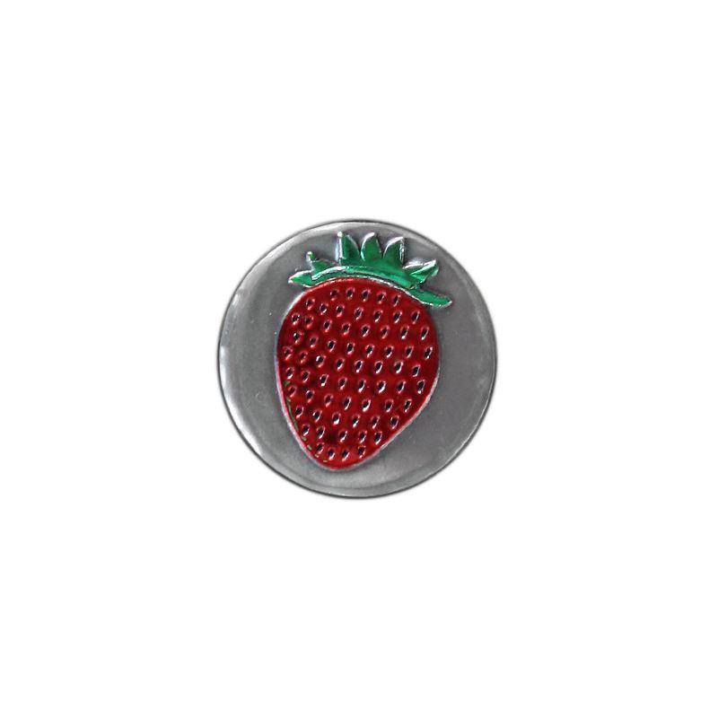 Óntábla 'Eper', kerek, fém, ezüst Óntábla 'Eper', kerek, fém, ezüst