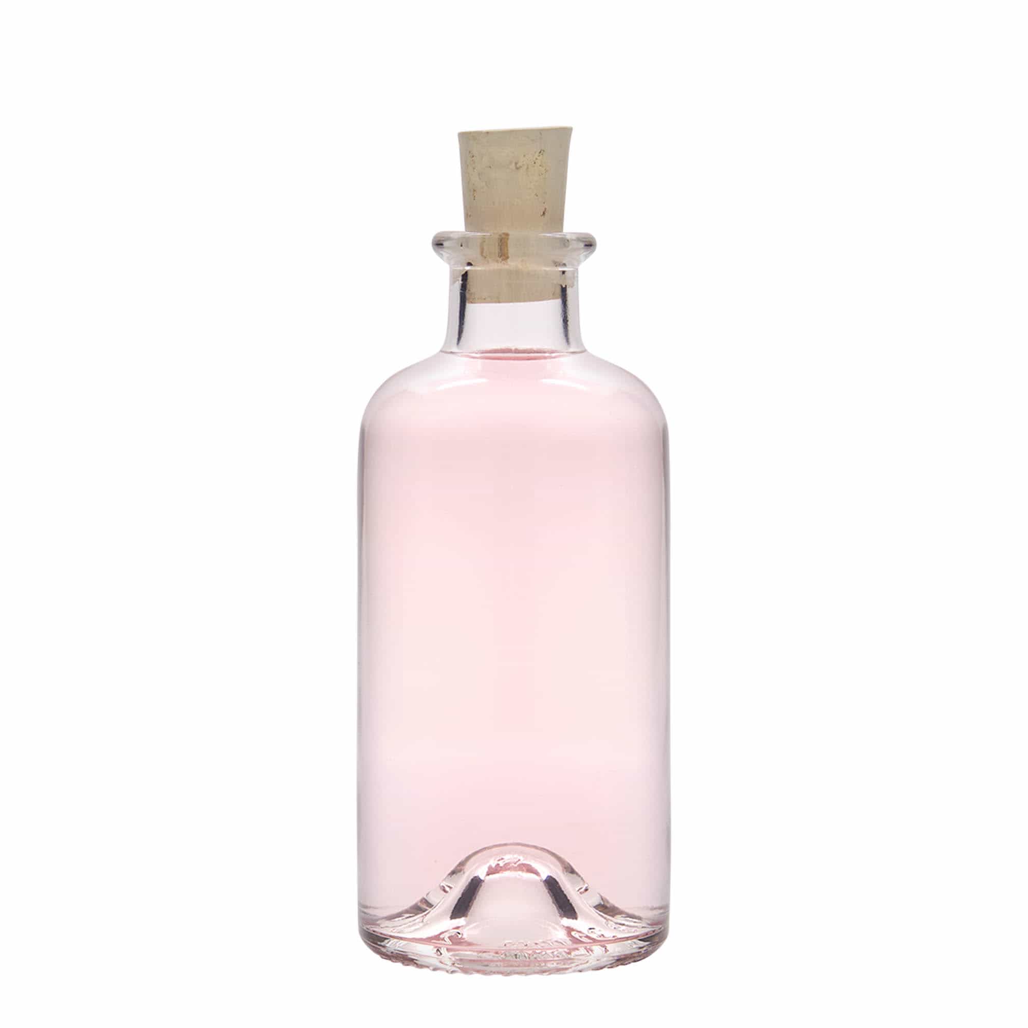 200 ml üvegpalack gyógyszerész, nyílás: parafa