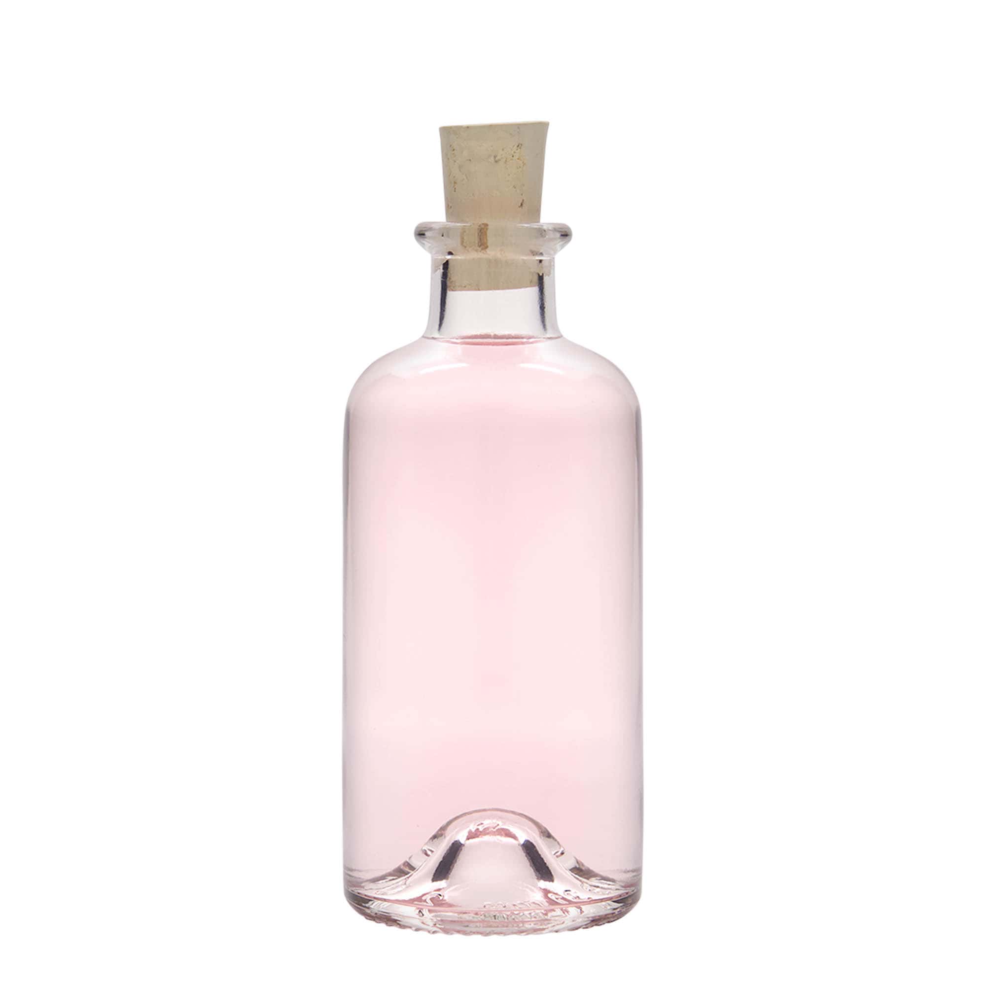 200 ml üvegpalack gyógyszerész, nyílás: parafa