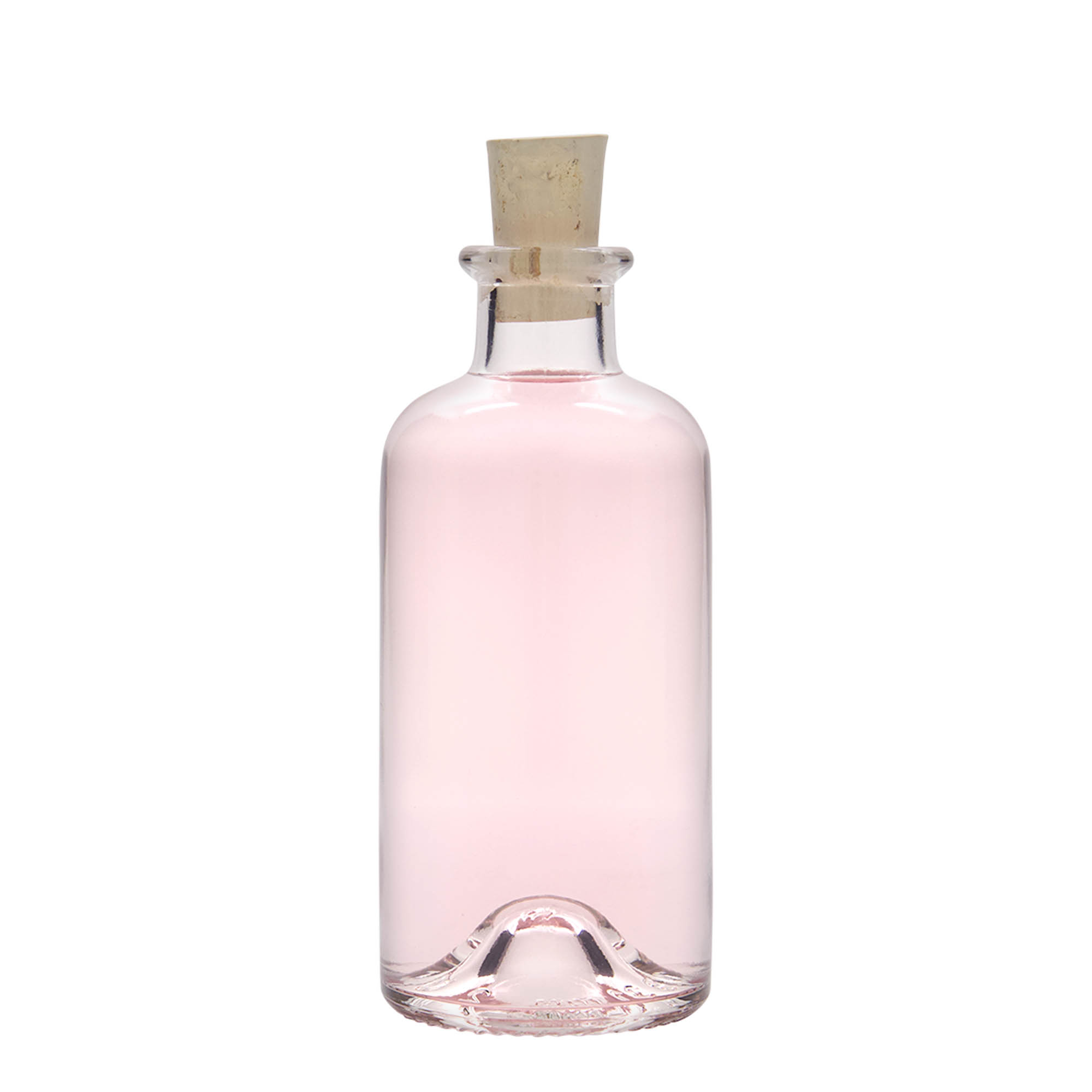 200 ml üvegpalack gyógyszerész, nyílás: parafa