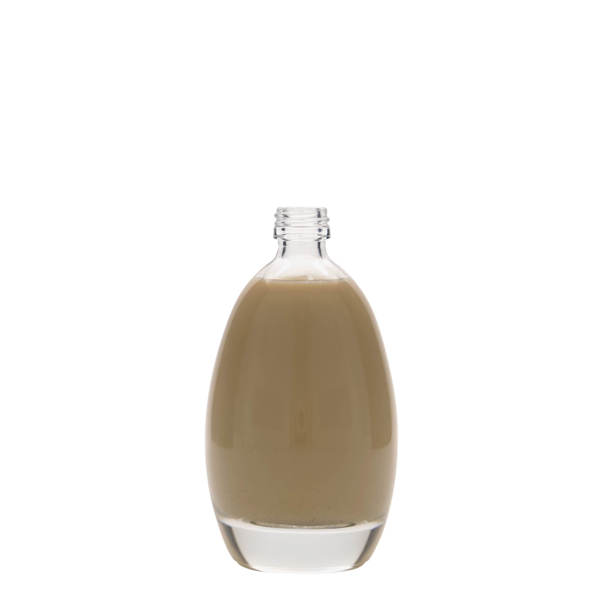 100 ml üvegpalack 'Tojás', nyak: PP 18