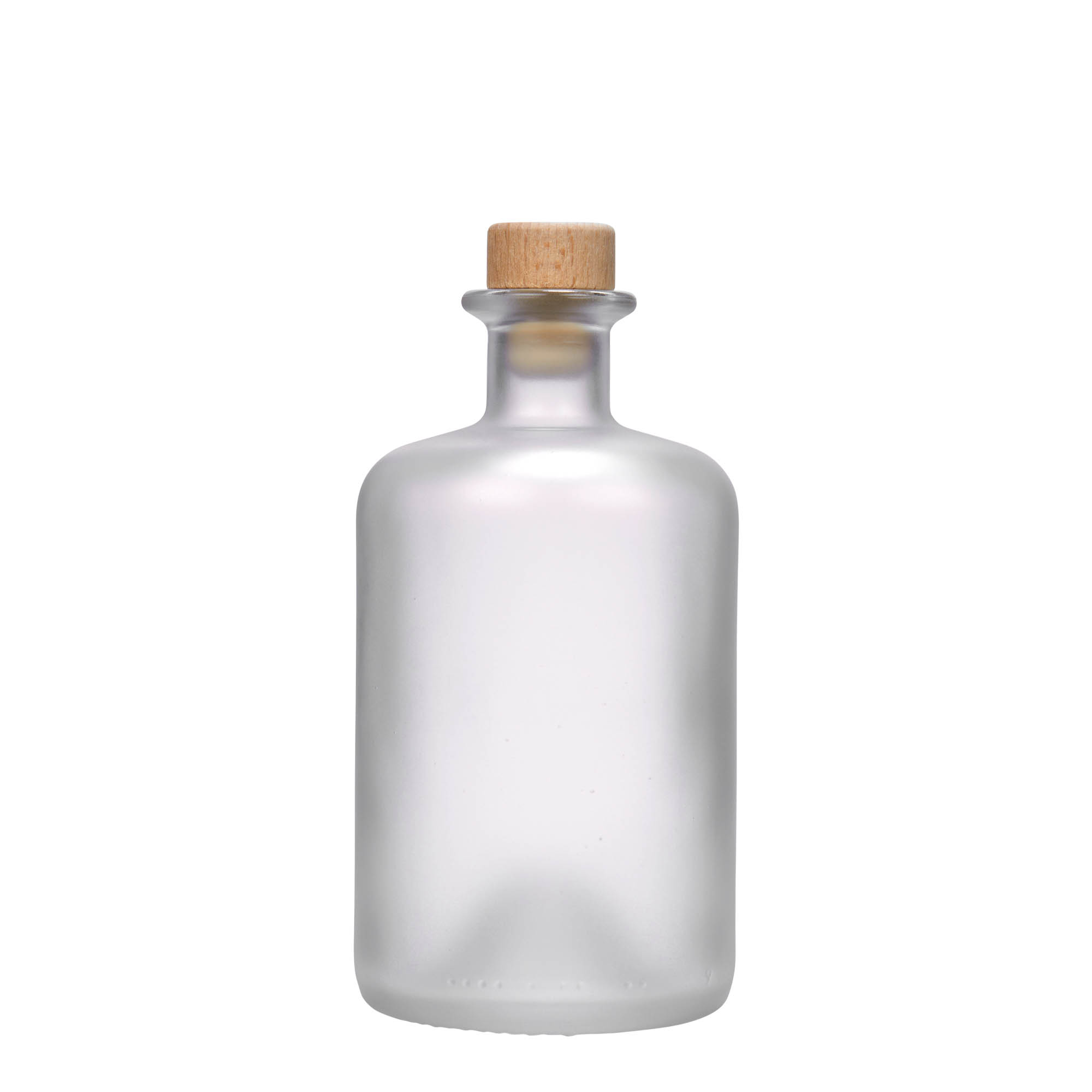 500 ml gyógyszerészüveg, jégmintás, száj: parafa 500 ml gyógyszerészüveg, jégmintás, száj: parafa