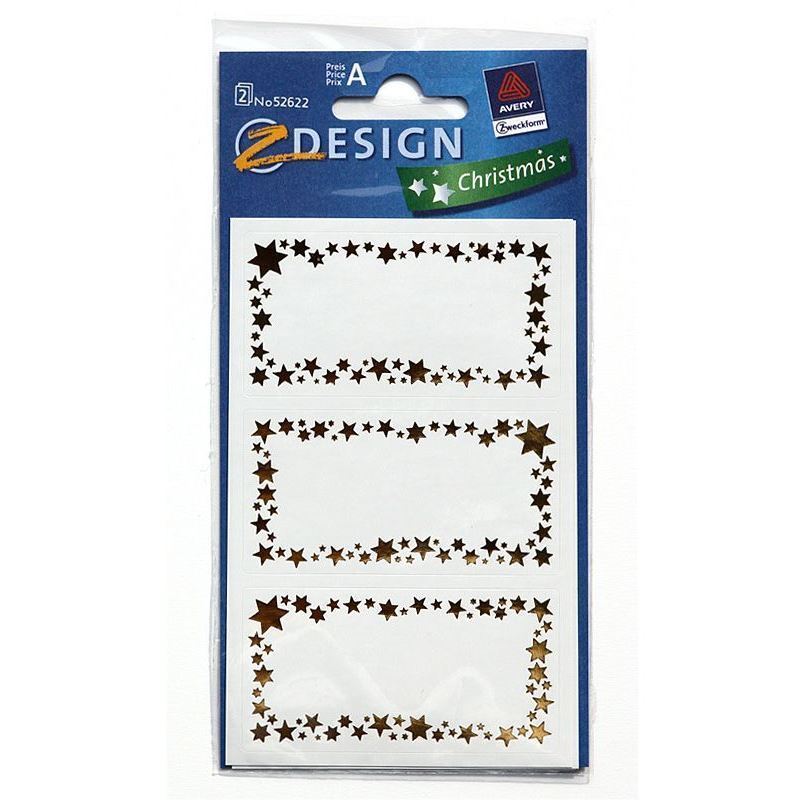 Zweckform címkék 'Csillagkeret', papír, arany Zweckform címkék 'Csillagkeret', papír, arany