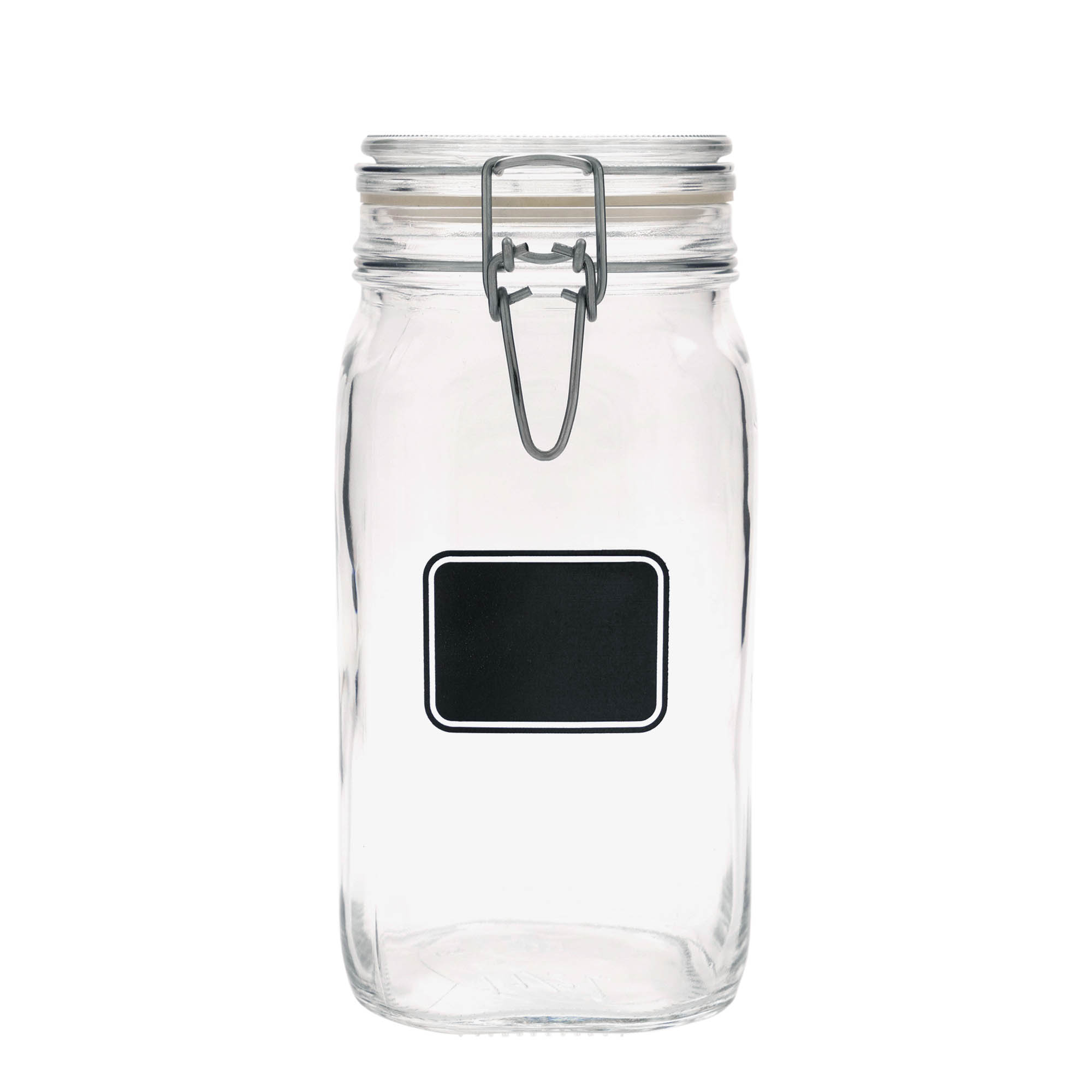 1.500 ml drótfüles üveg 'Fido', motívum: címketábla, négyzet alakú, nyílás: drótfüles zárófedél 1.500 ml drótfüles üveg 'Fido', motívum: címketábla, négyzet alakú, nyílás: drótfüles zárófedél