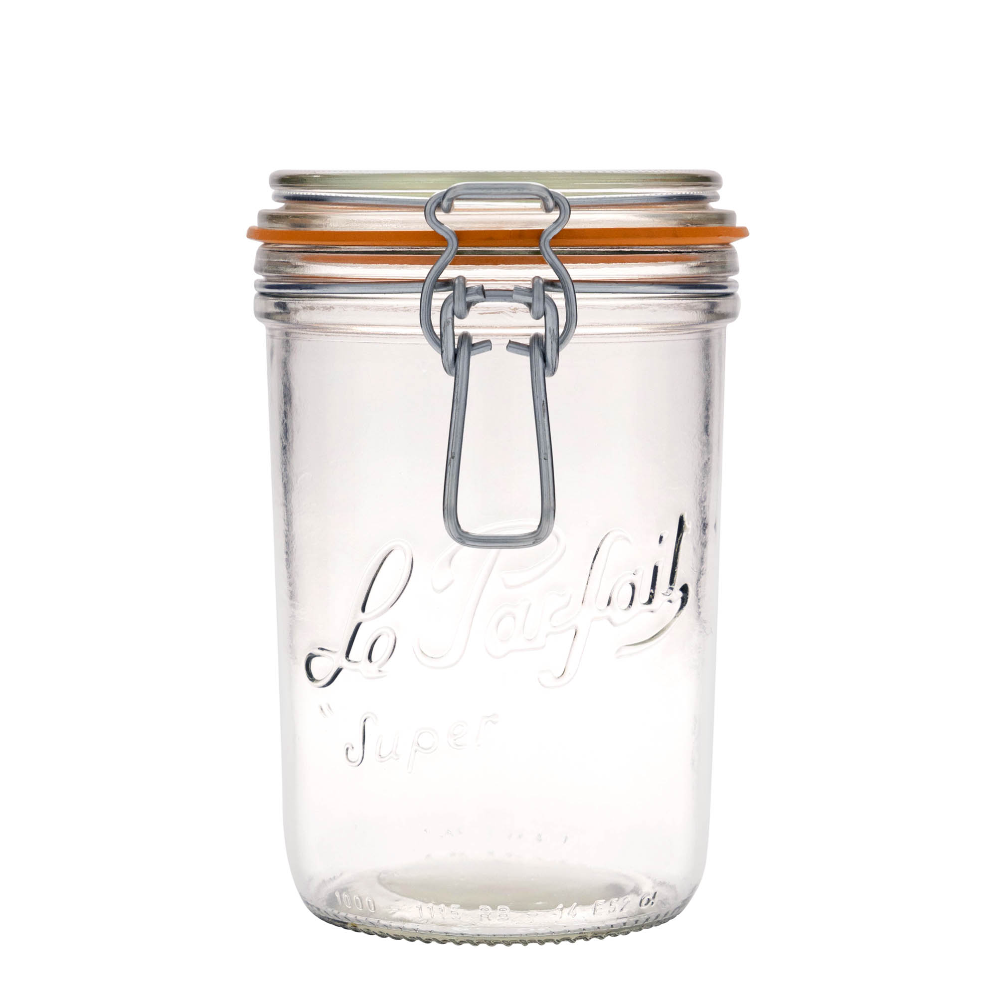 1.000 ml drótfüles üveg 'Le Parfait Super Terrine', nyílás: drótfüles zárófedél 1.000 ml drótfüles üveg 'Le Parfait Super Terrine', nyílás: drótfüles zárófedél