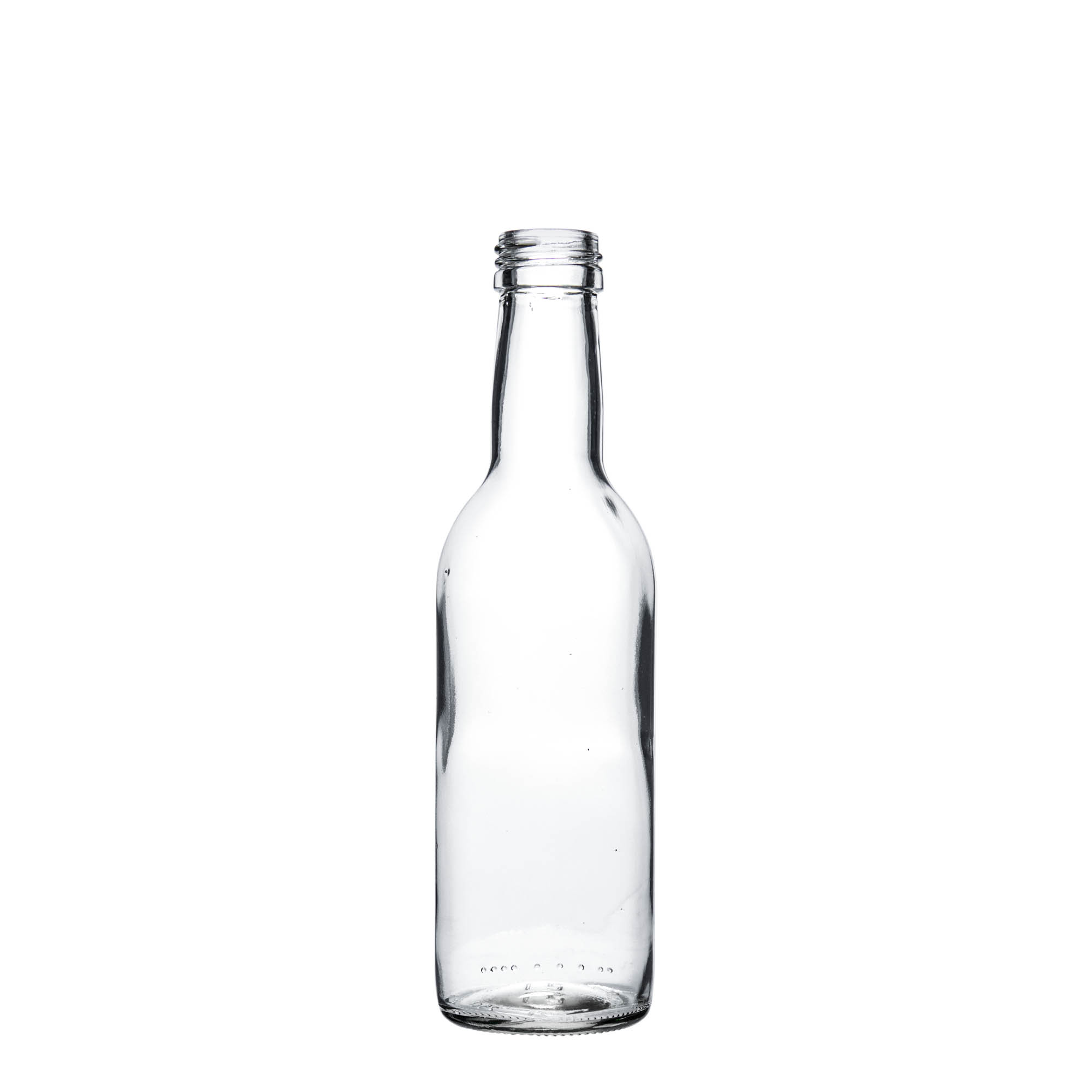 250 ml üvegpalack 'Bordeaux', nyak: PP 28