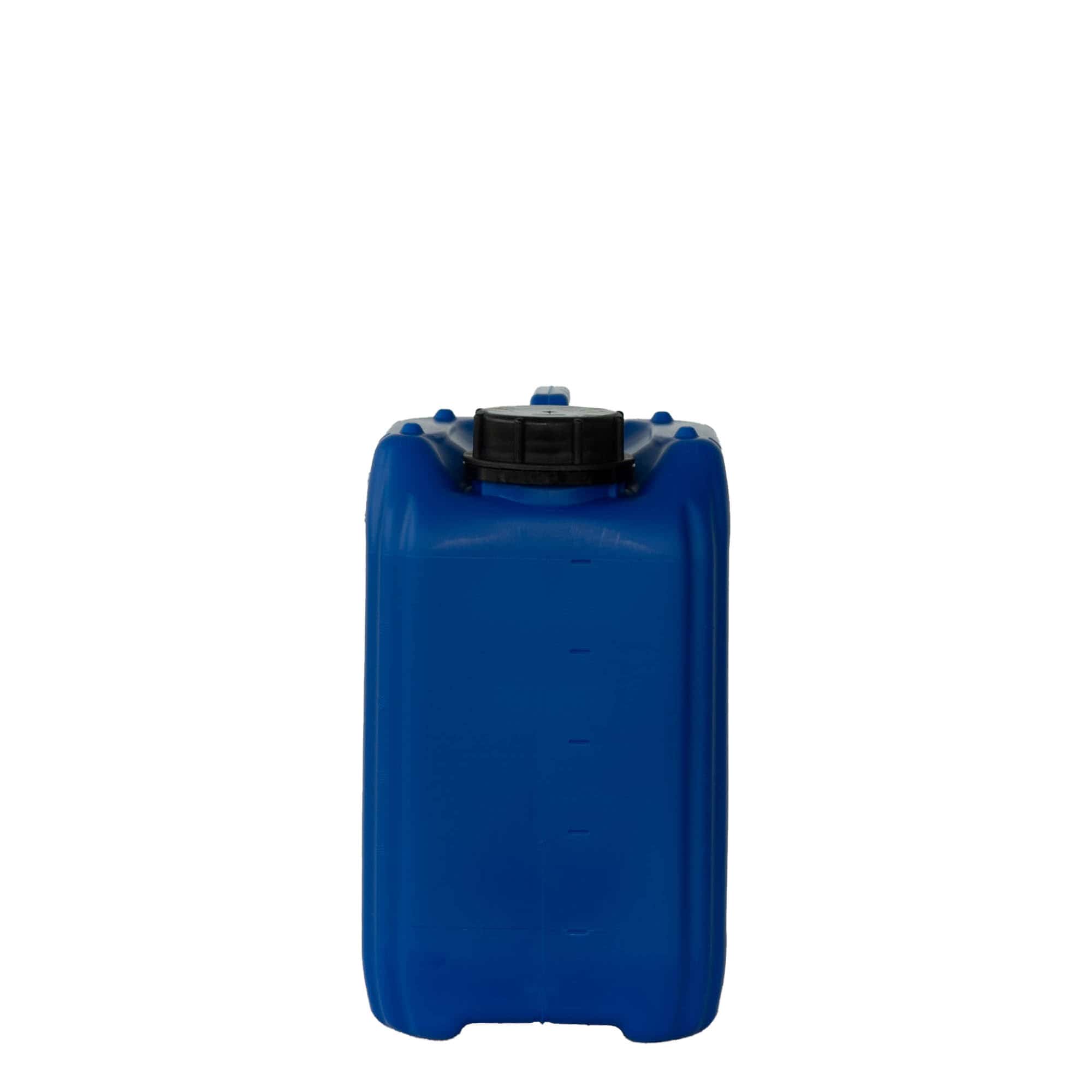 5 l kannás, téglalap alakú, HDPE műanyag, kék, nyílás: ND 55