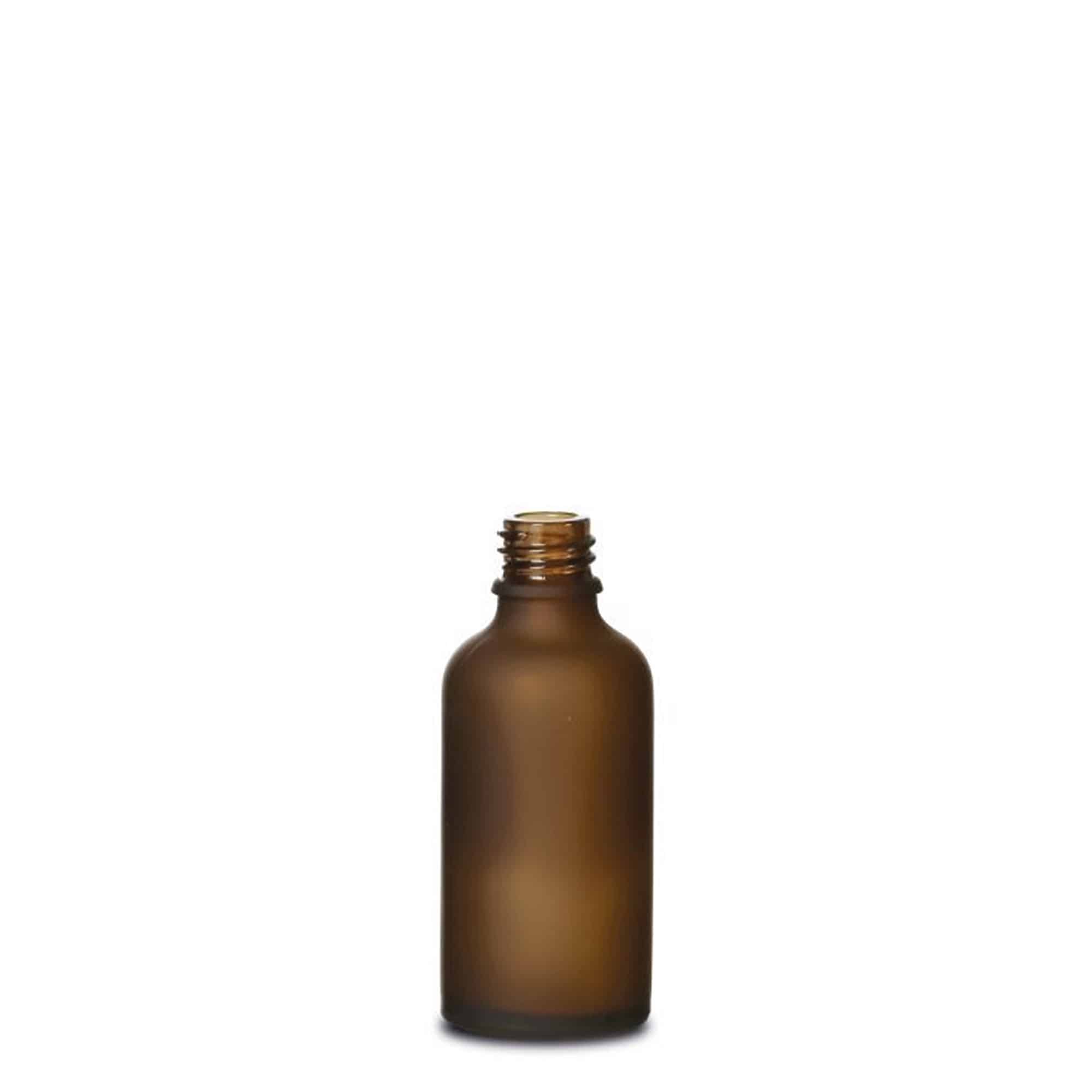 50 ml orvosi üveg, barna mattított, nyílás: DIN 18
