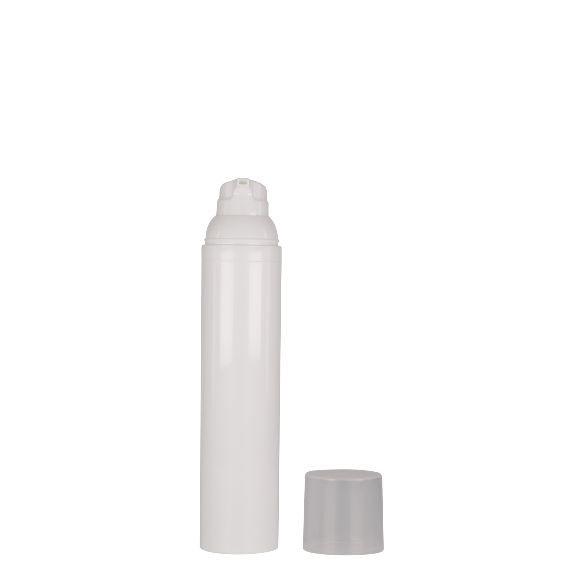 100 ml Airless adagoló 'Mezzo', PP-műanyag, fehér 100 ml Airless adagoló 'Mezzo', PP-műanyag, fehér